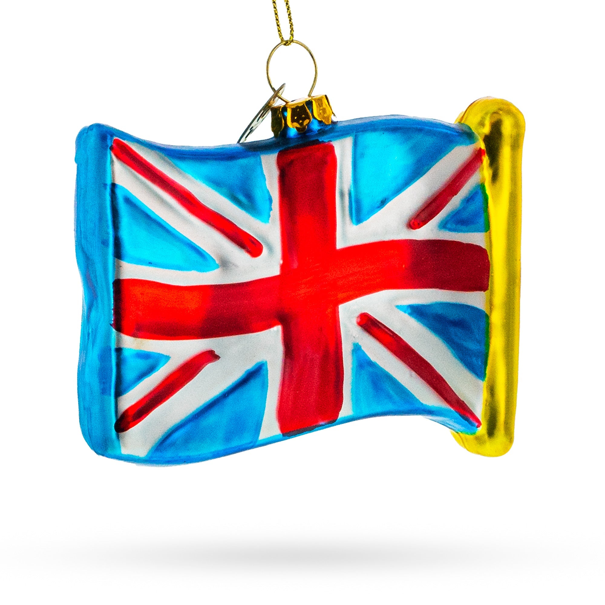 United Kingdom Flag - Blown Glass Christmas Ornament