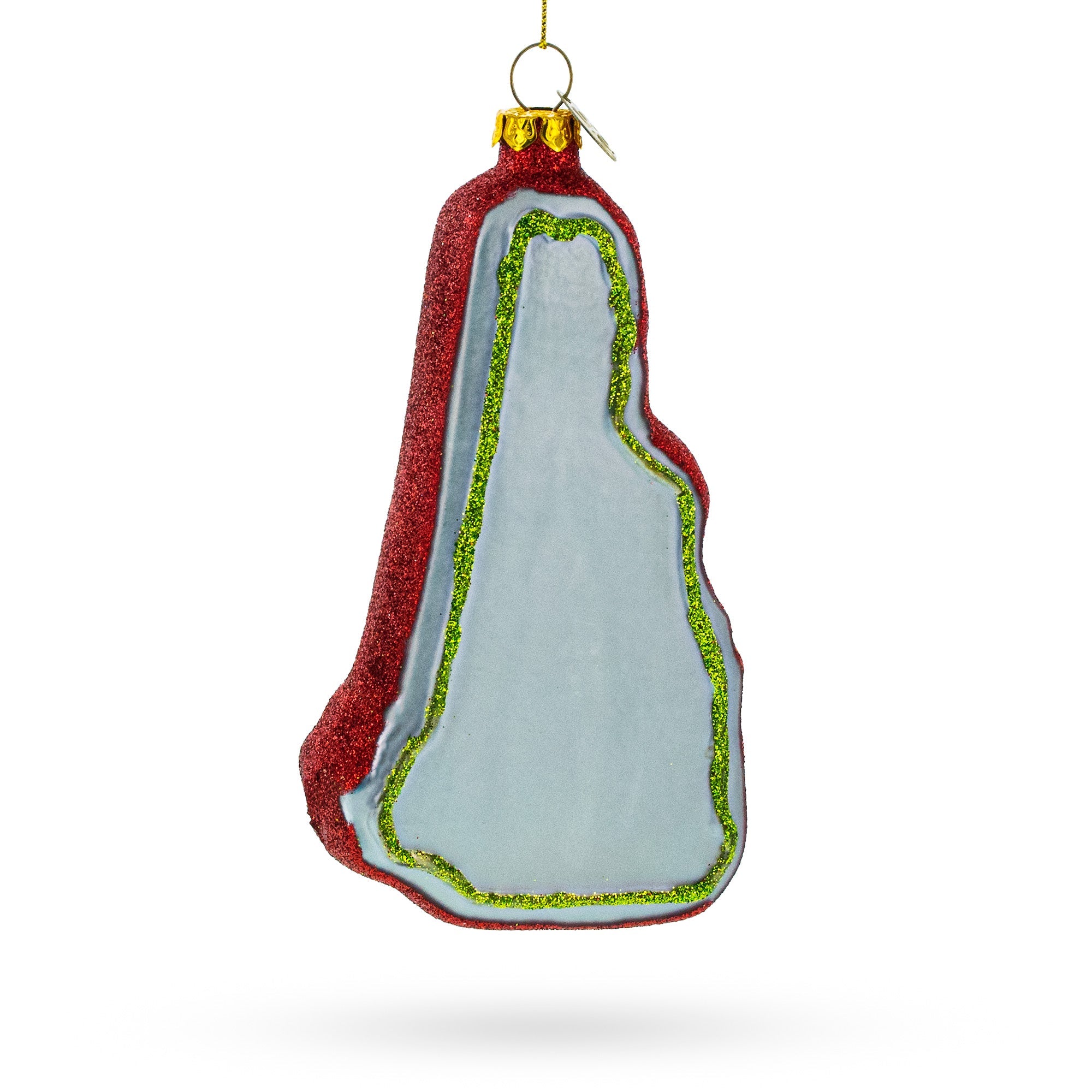 Scenic New Hampshire State, Usa - Blown Glass Christmas Ornament