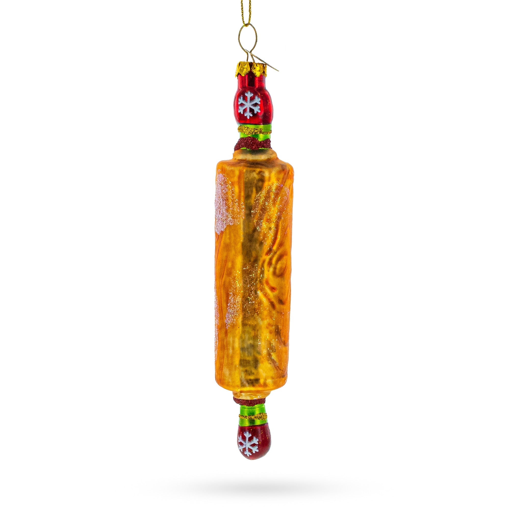 Kitchen Rolling Pin - Blown Glass Christmas Ornament