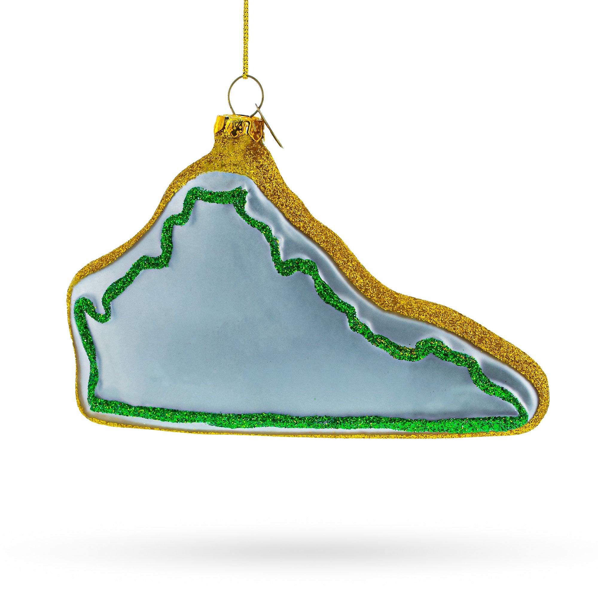 State Of Virginia, Usa - Blown Glass Christmas Ornament