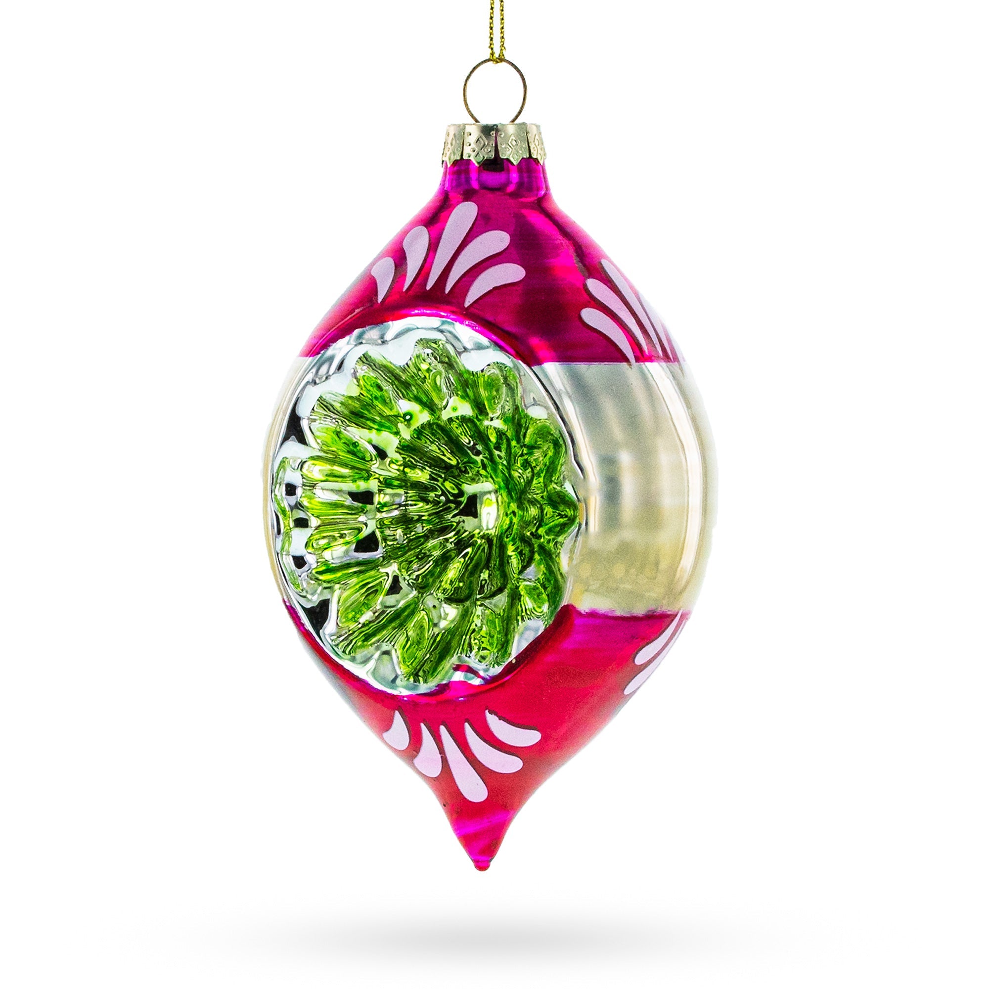 Vintage Tinsel - Retro-inspired Blown Glass Christmas Ornament