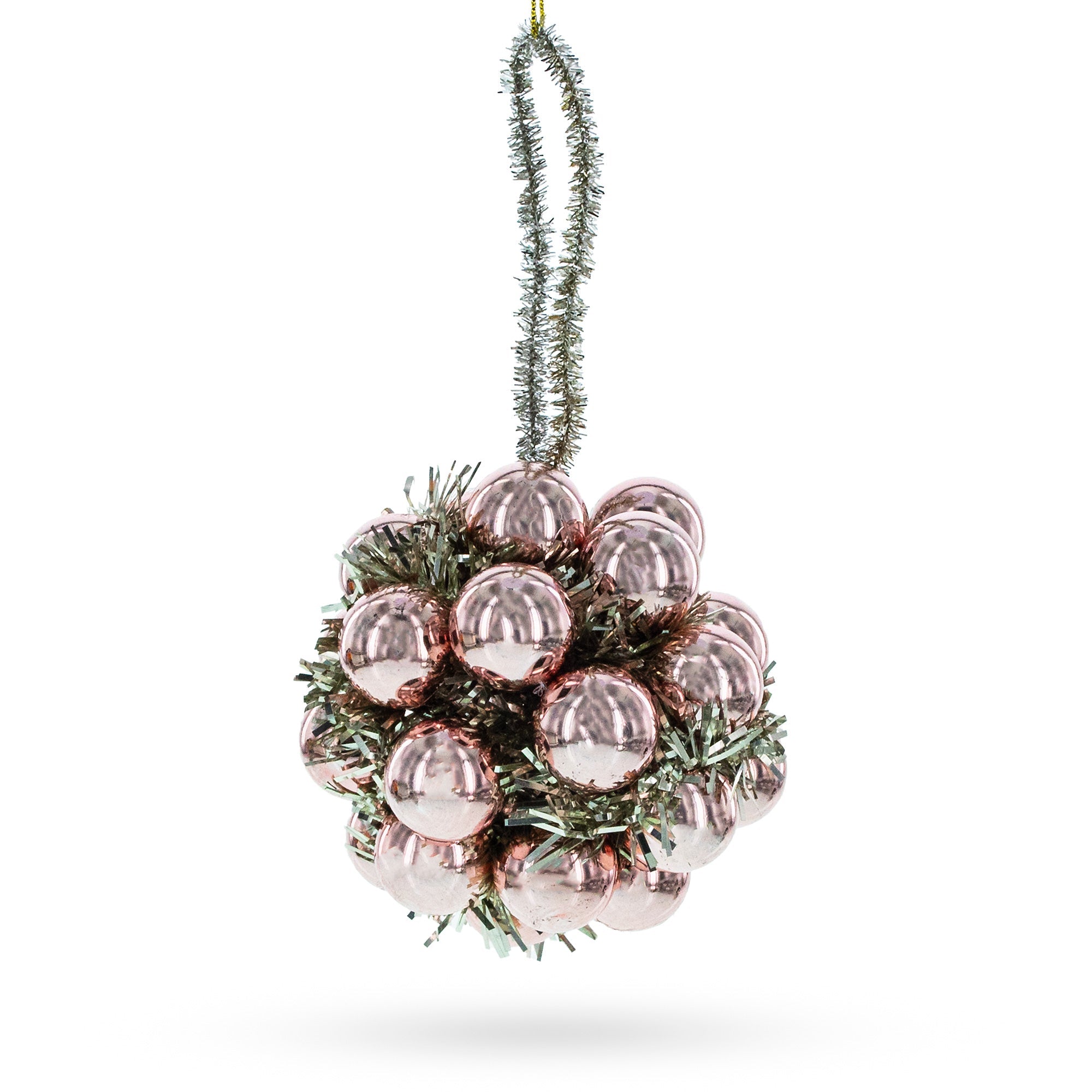 Miniature Balls On Glass - Delicate Blown Glass Christmas Ornament