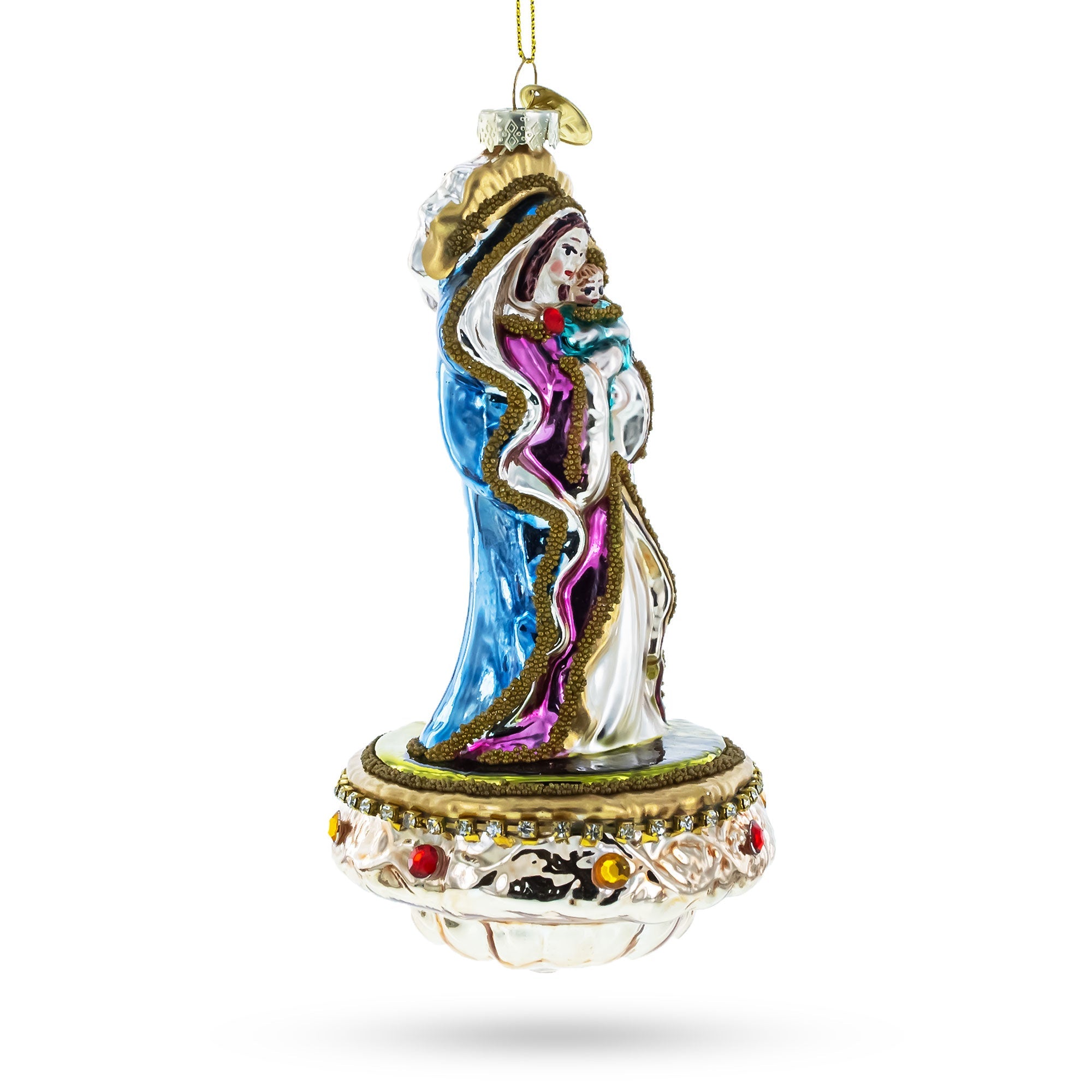 Nativity Scene - Sacred Blown Glass Christmas Ornament