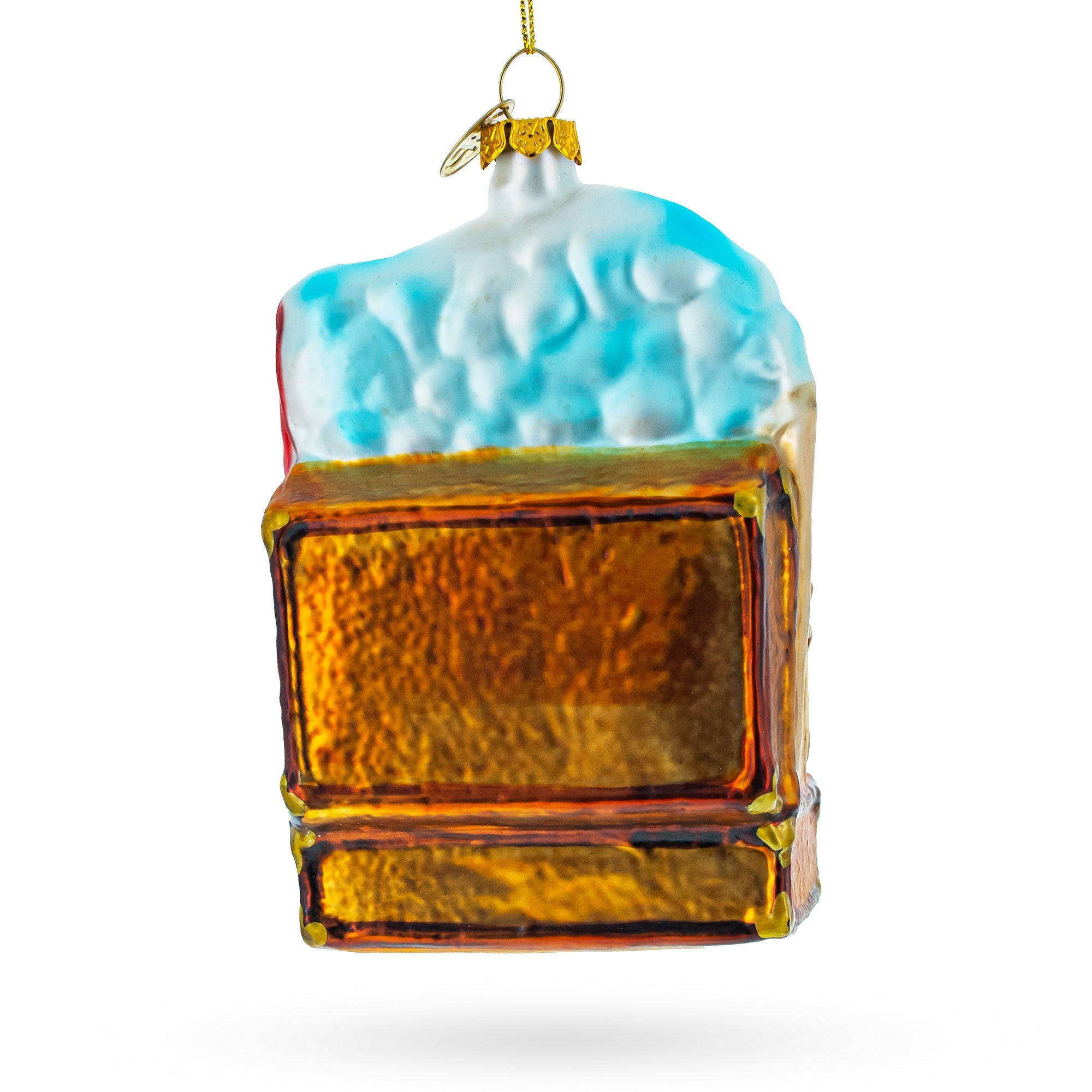 Landmarks In Paris, France - Blown Glass Christmas Ornament