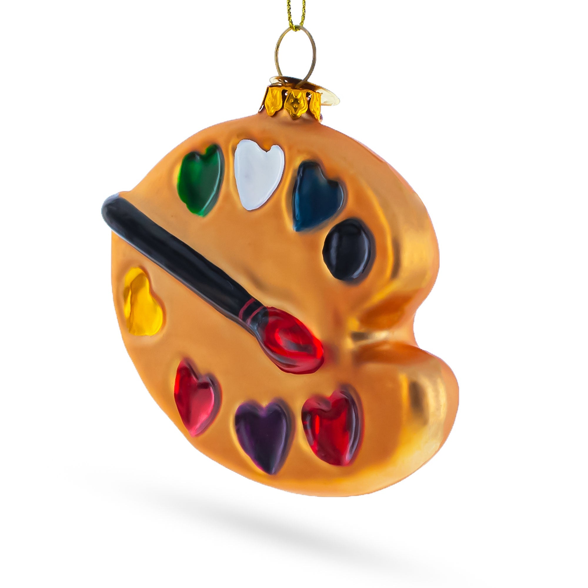 Artist's Palette - Blown Glass Christmas Ornament