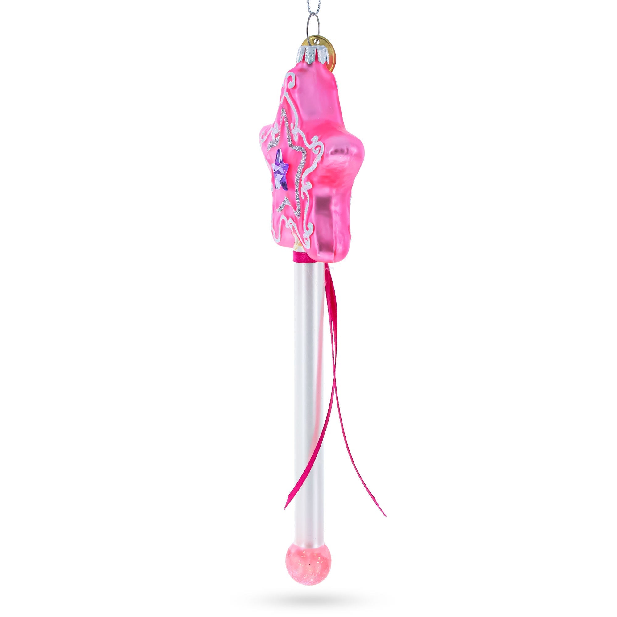 Magic Wand - Blown Glass Christmas Ornament