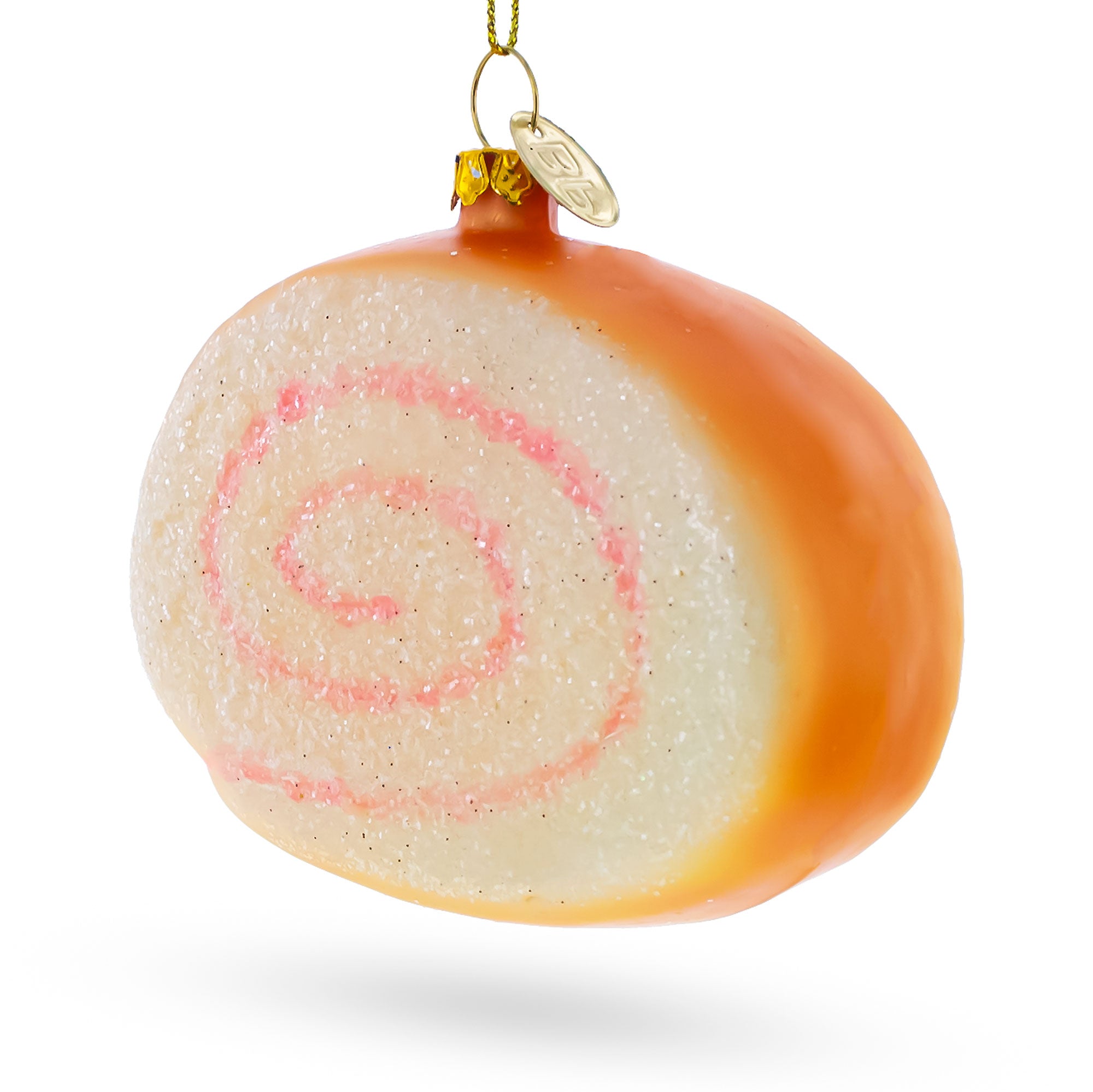 Cake Roll Blown Glass Christmas Ornament