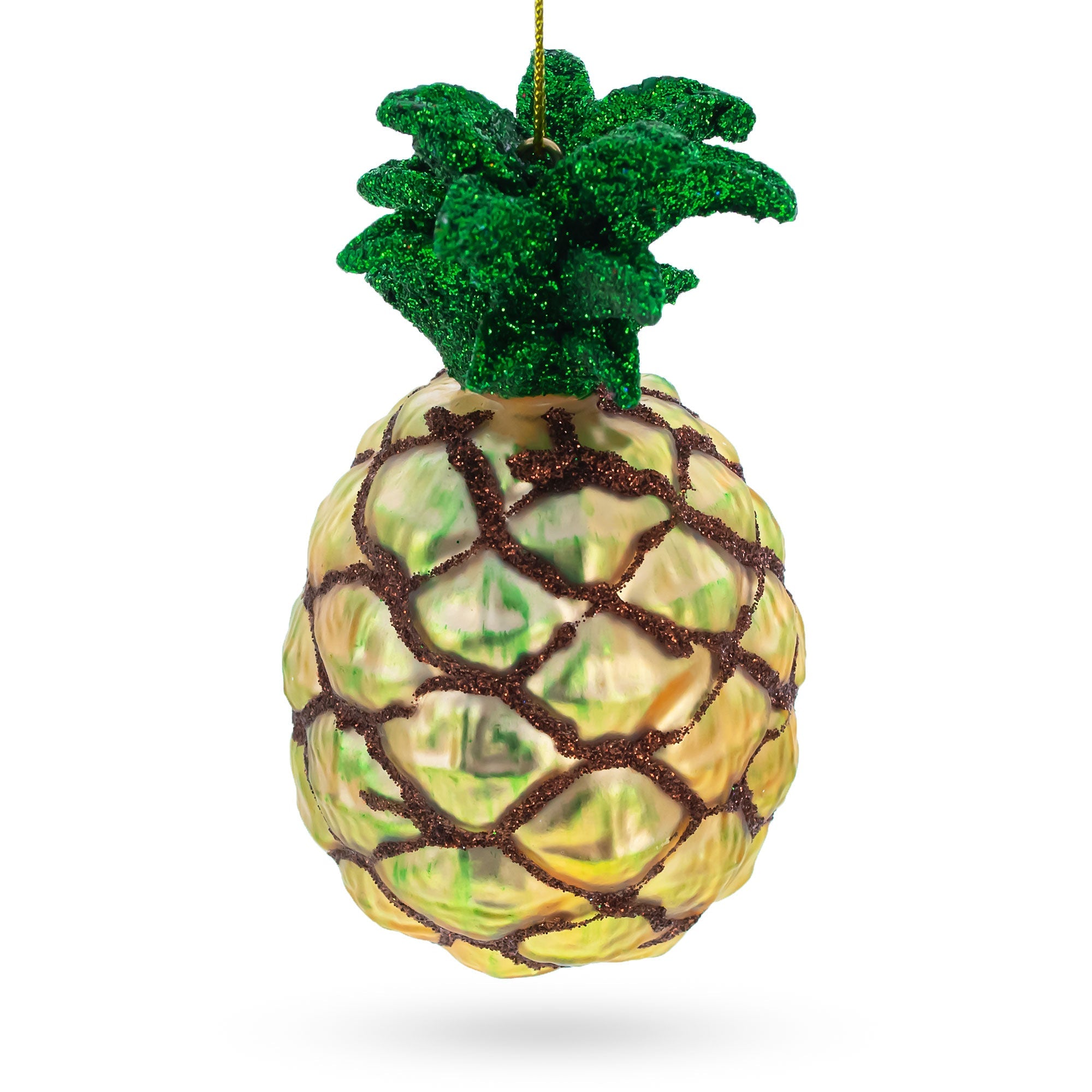 Pineapple Blown Glass Christmas Ornament