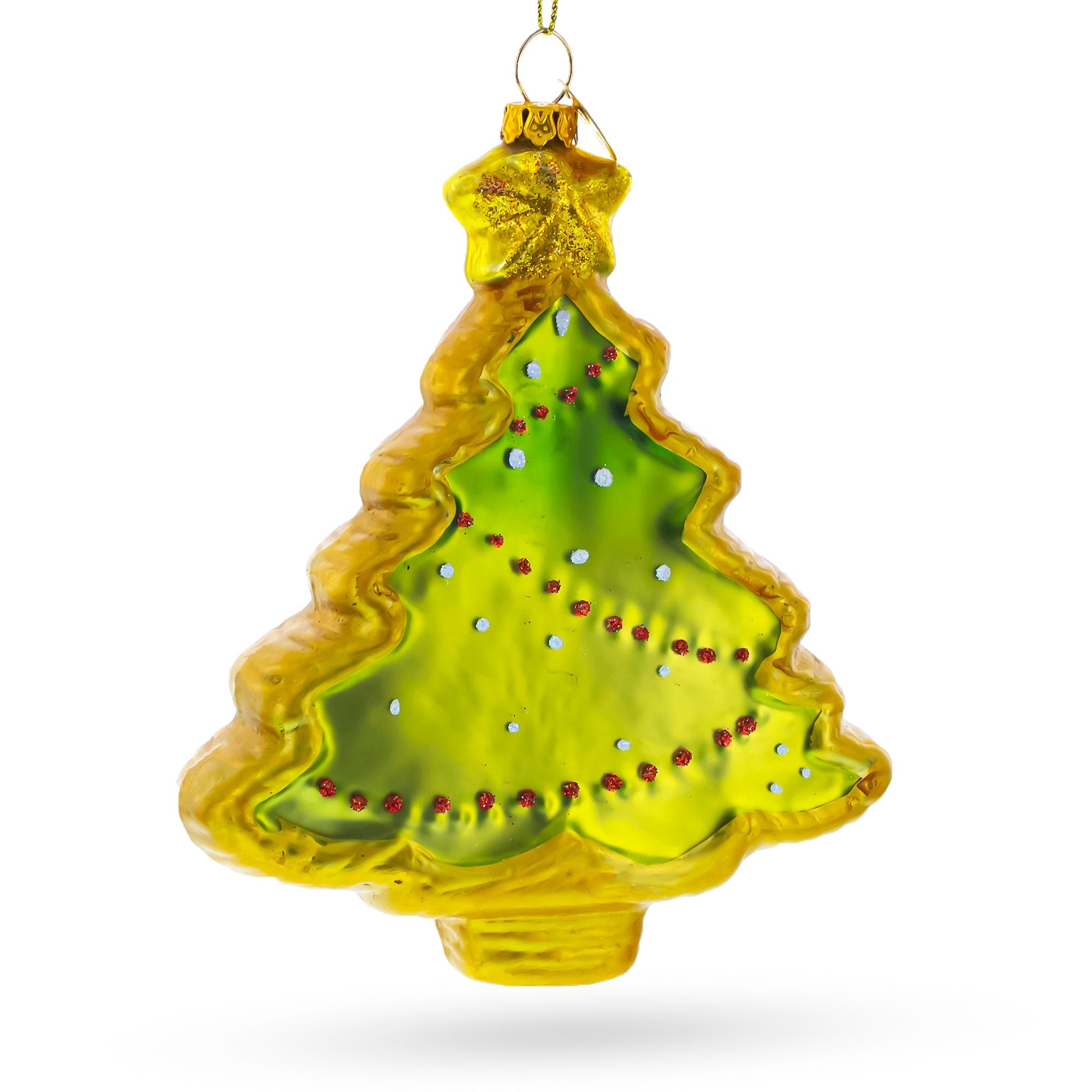 Snowman Noel Christmas Tree - Blown Glass Ornament