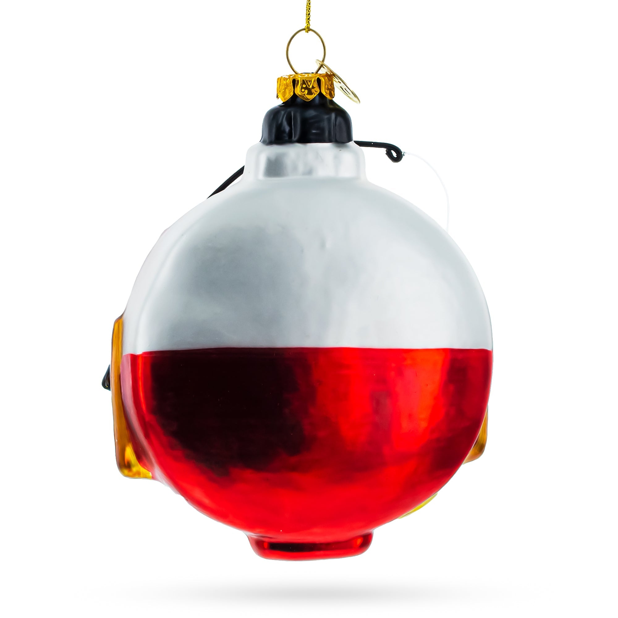 Captivating "hooked On Fishing" - Blown Glass Christmas Ornament