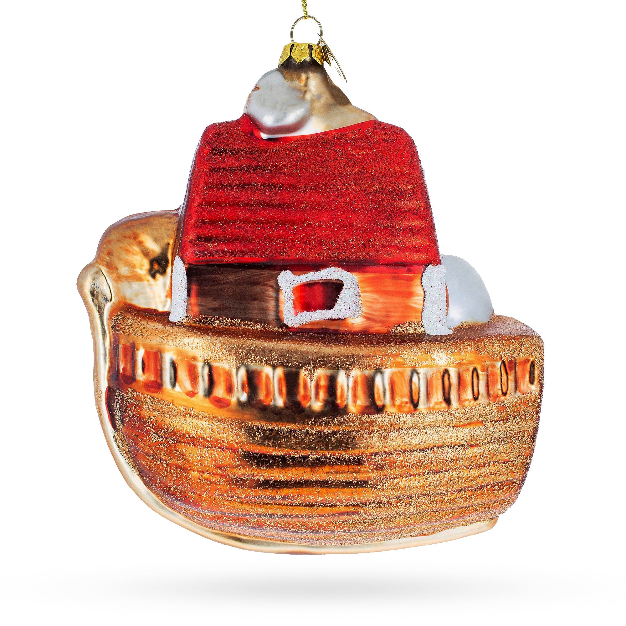 Timeless Noah's Ark - Blown Glass Christmas Ornament