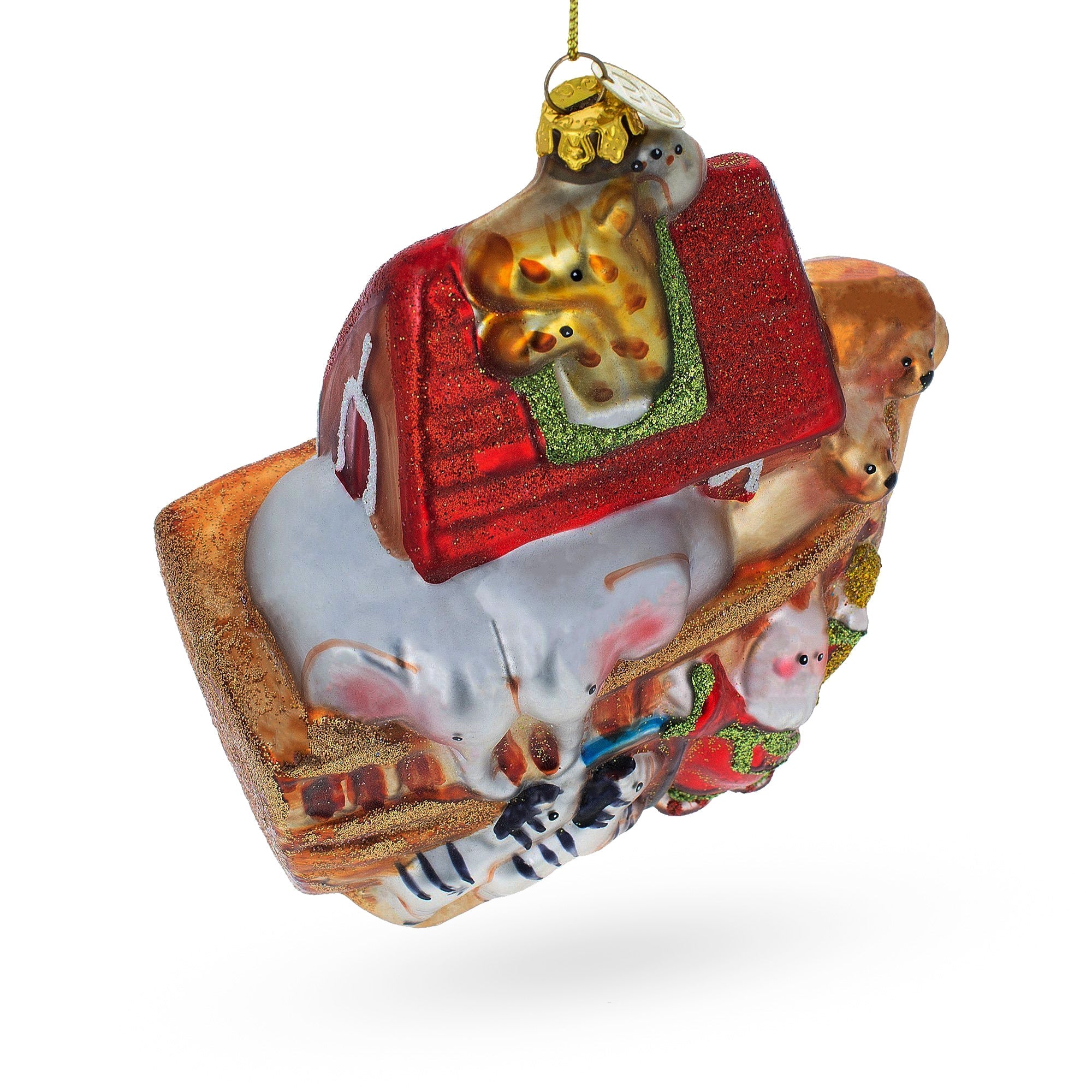 Timeless Noah's Ark - Blown Glass Christmas Ornament