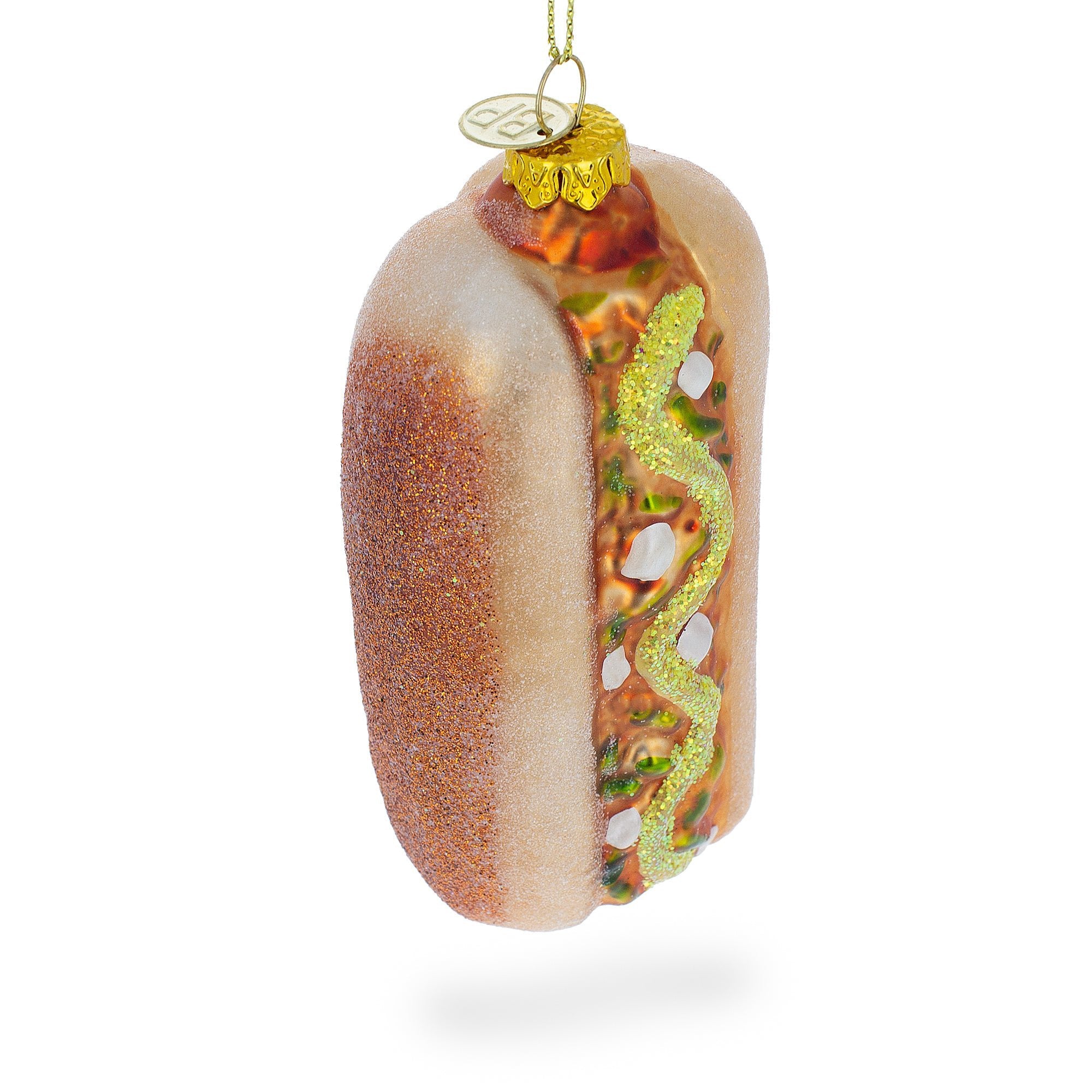 Savory Hot Dog Delight - Blown Glass Christmas Ornament