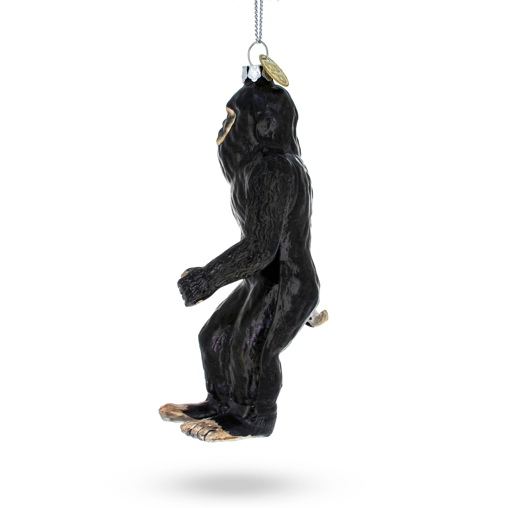 Elusive Bigfoot - Blown Glass Christmas Ornament