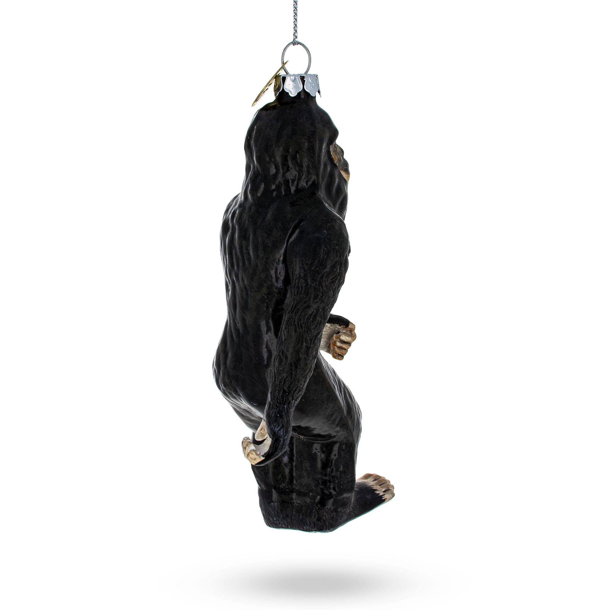 Elusive Bigfoot - Blown Glass Christmas Ornament