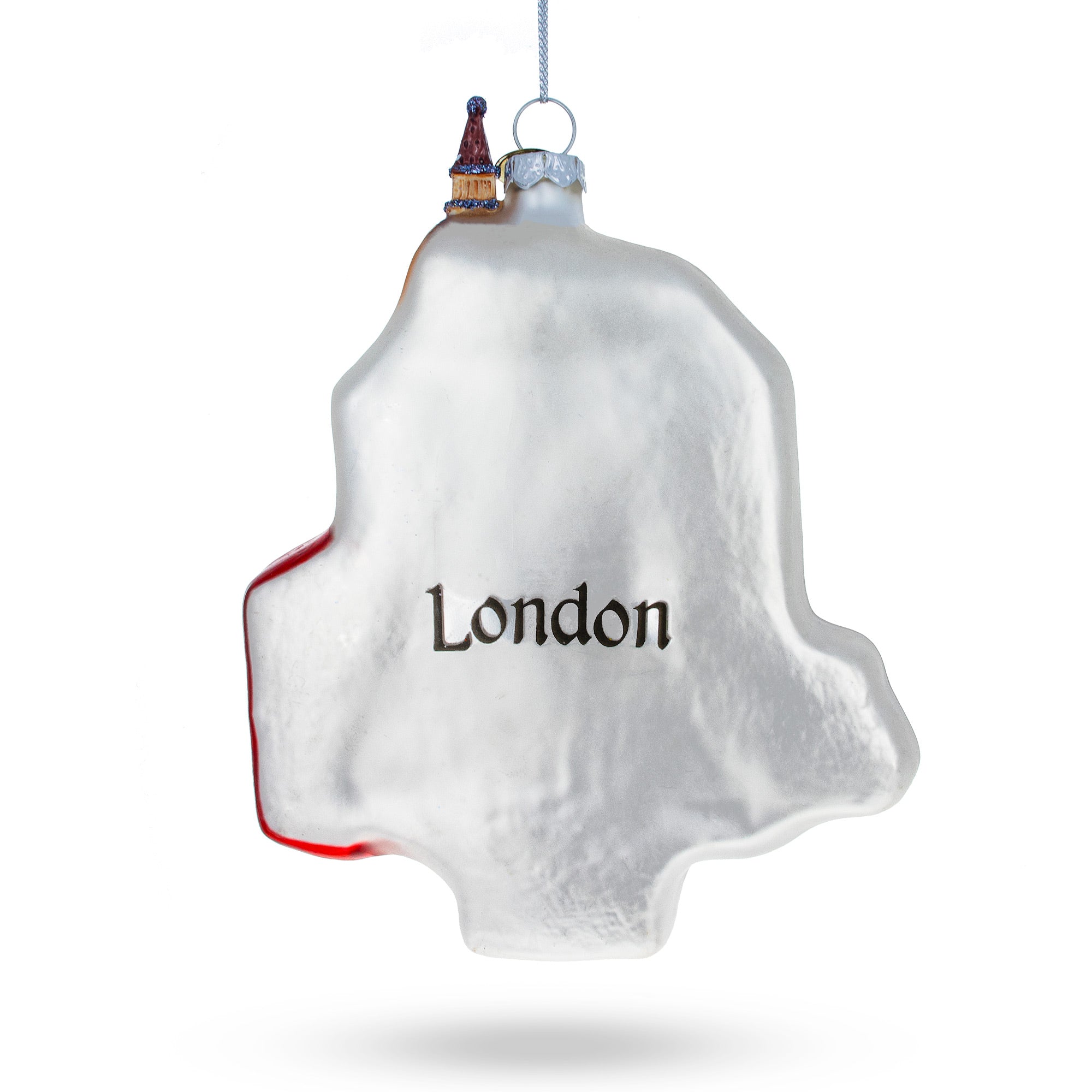 London Attractions, United Kingdom - Blown Glass Christmas Ornament