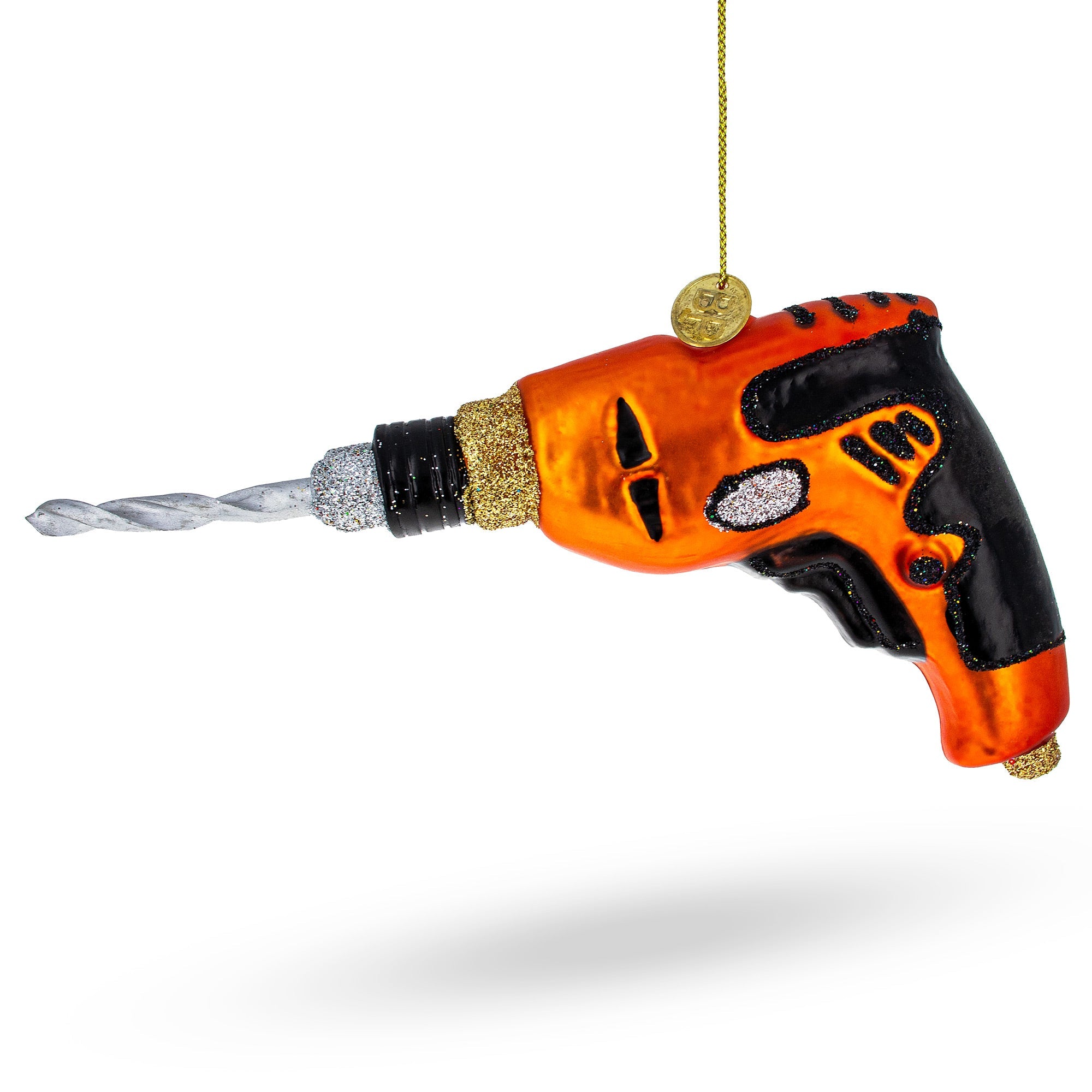 Robust Power Drill Tool - Blown Glass Christmas Ornament