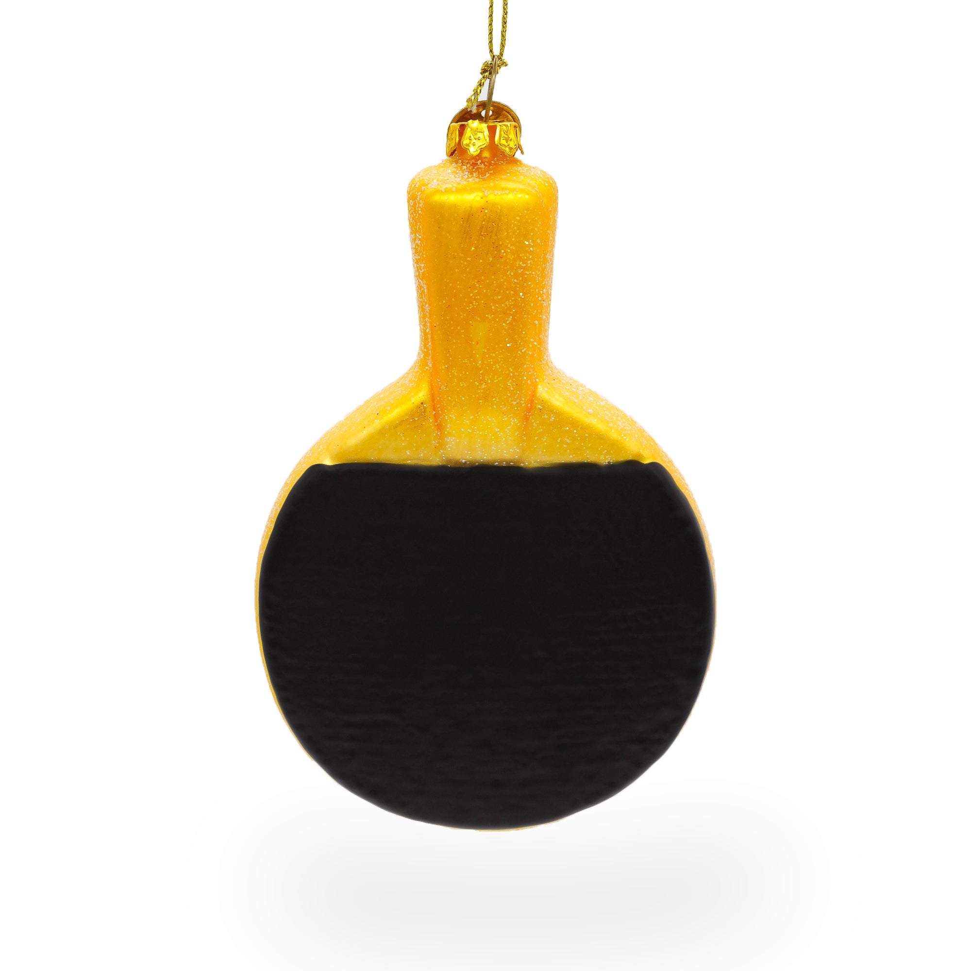 Sporty Ping-pong Paddle - Blown Glass Christmas Ornament