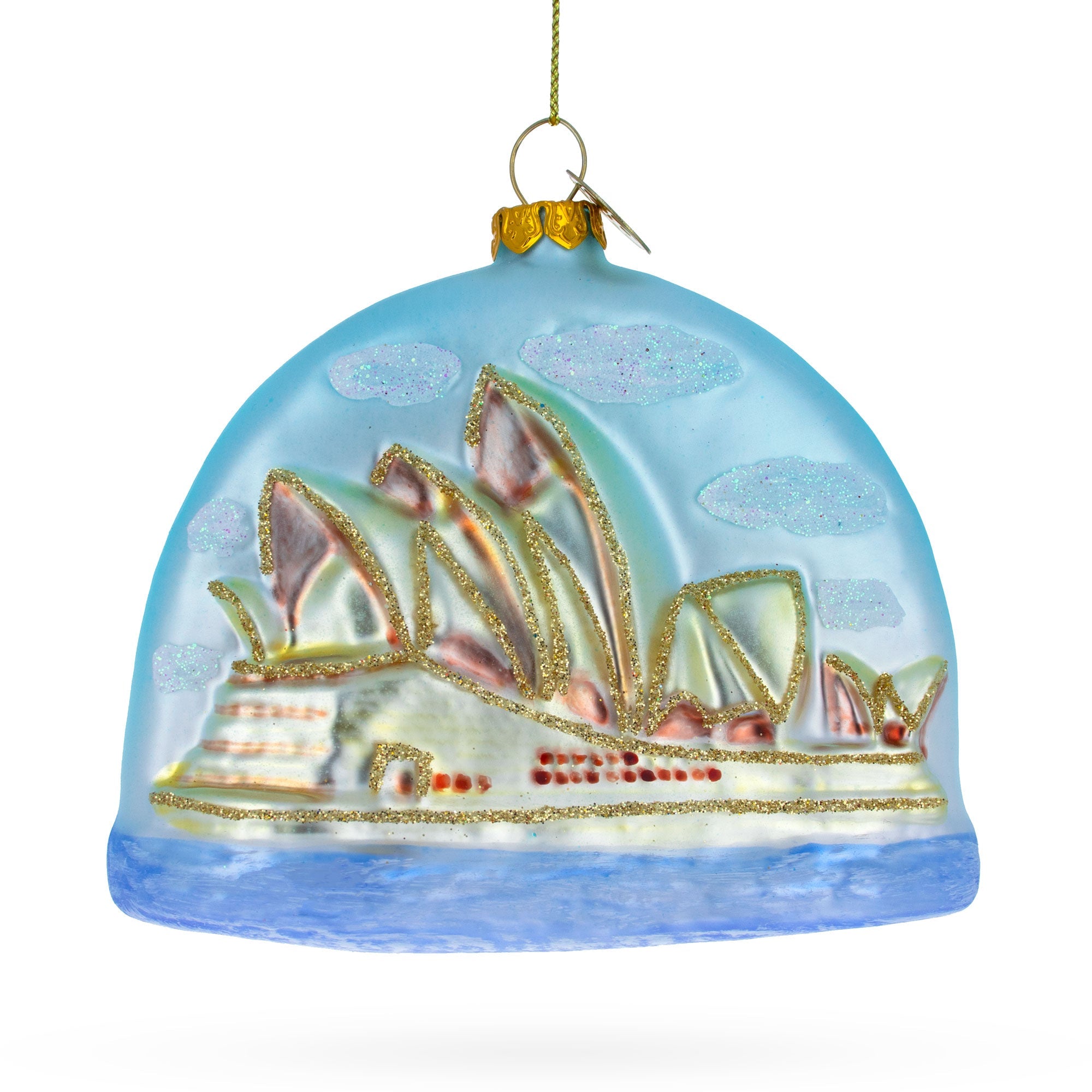 Iconic Sydney Opera House - Blown Glass Christmas Ornament