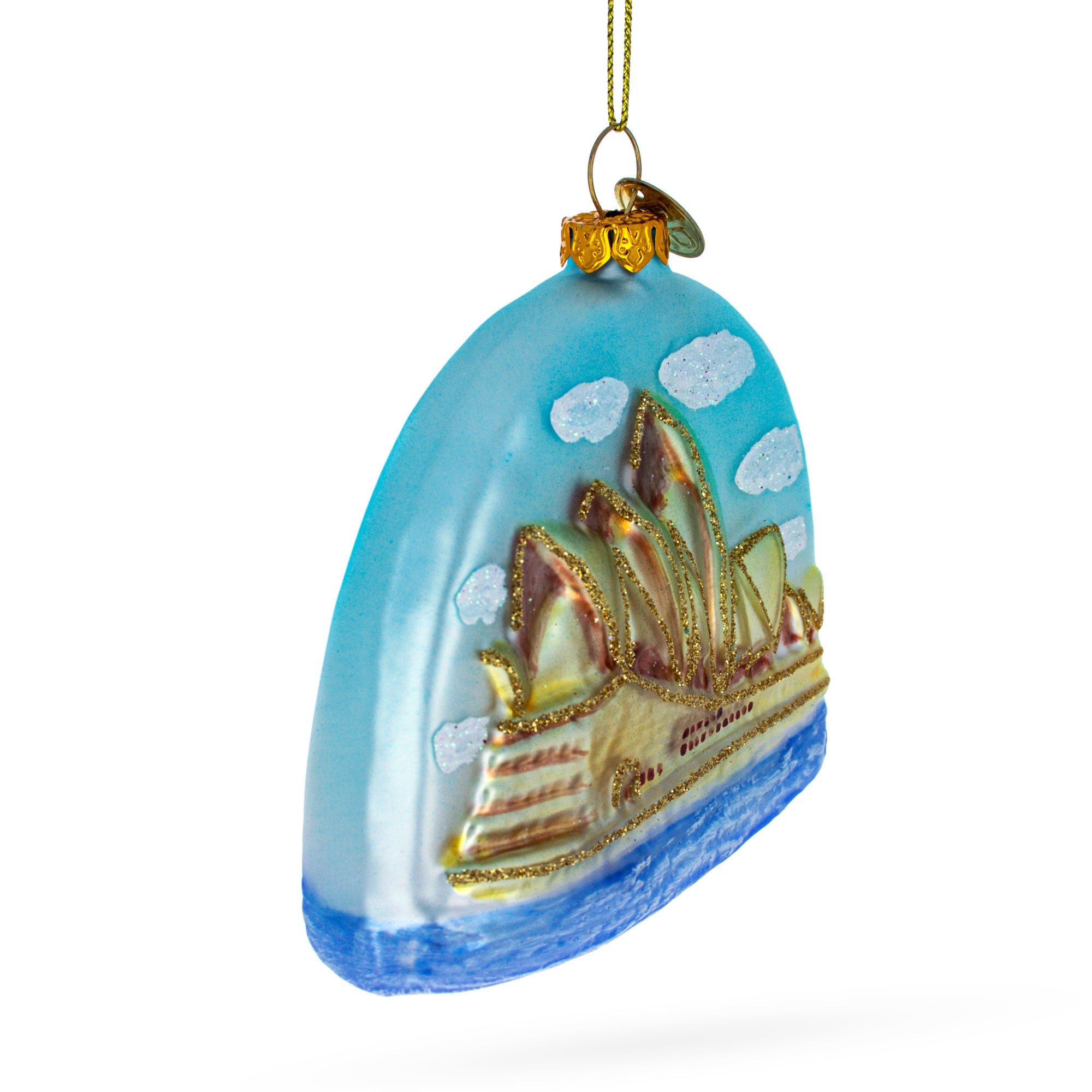 Iconic Sydney Opera House - Blown Glass Christmas Ornament