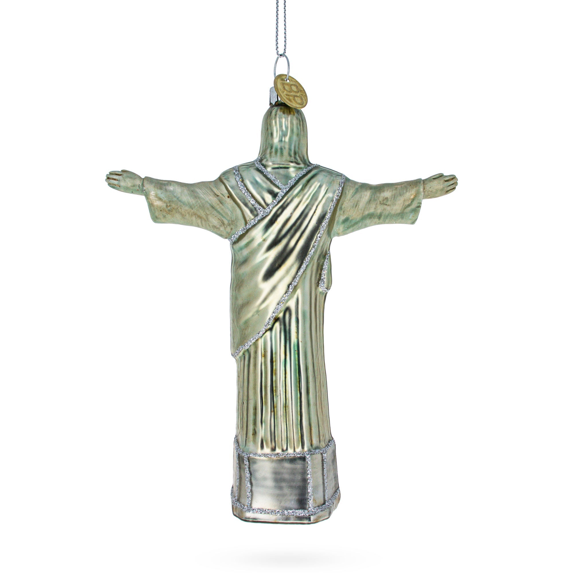 Regenerate Legendary Christ The Redeemer, Rio De Janeiro, Brazil - Blown Glass Christmas Ornament