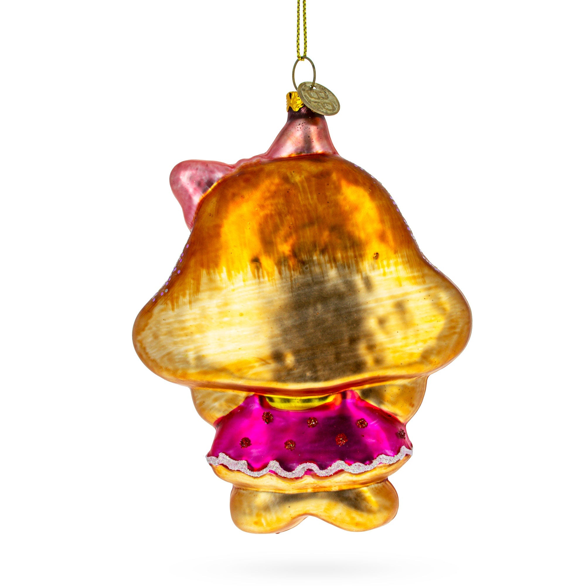 Delightful Gingerbread Girl - Blown Glass Christmas Ornament