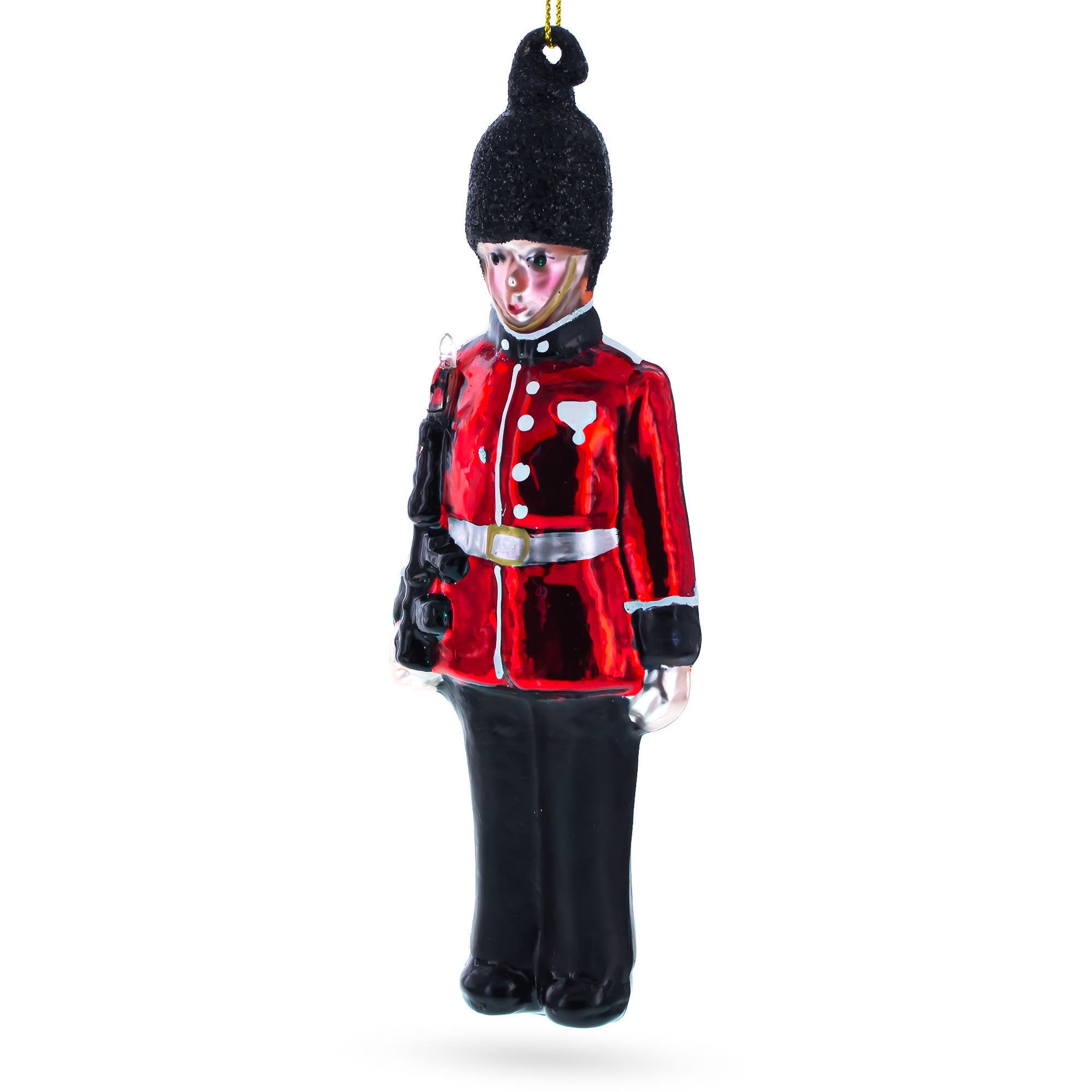 British Royal Guard British - High-quality Blown Glass Christmas Ornament