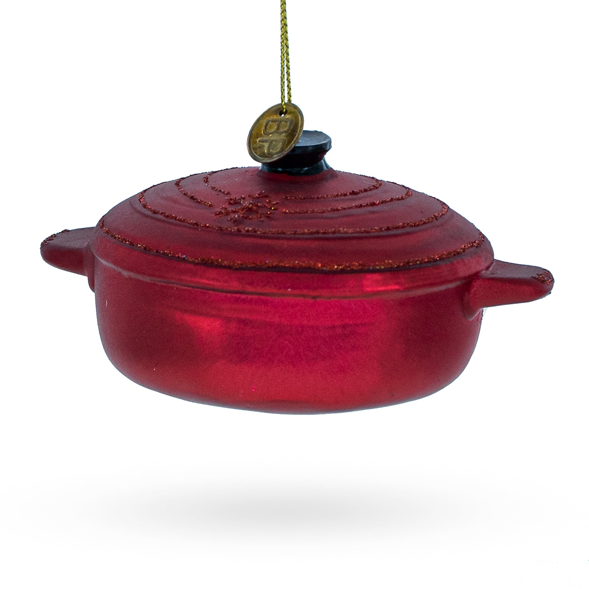 Cooking Inspiration: Red Pot - Blown Glass Christmas Ornament