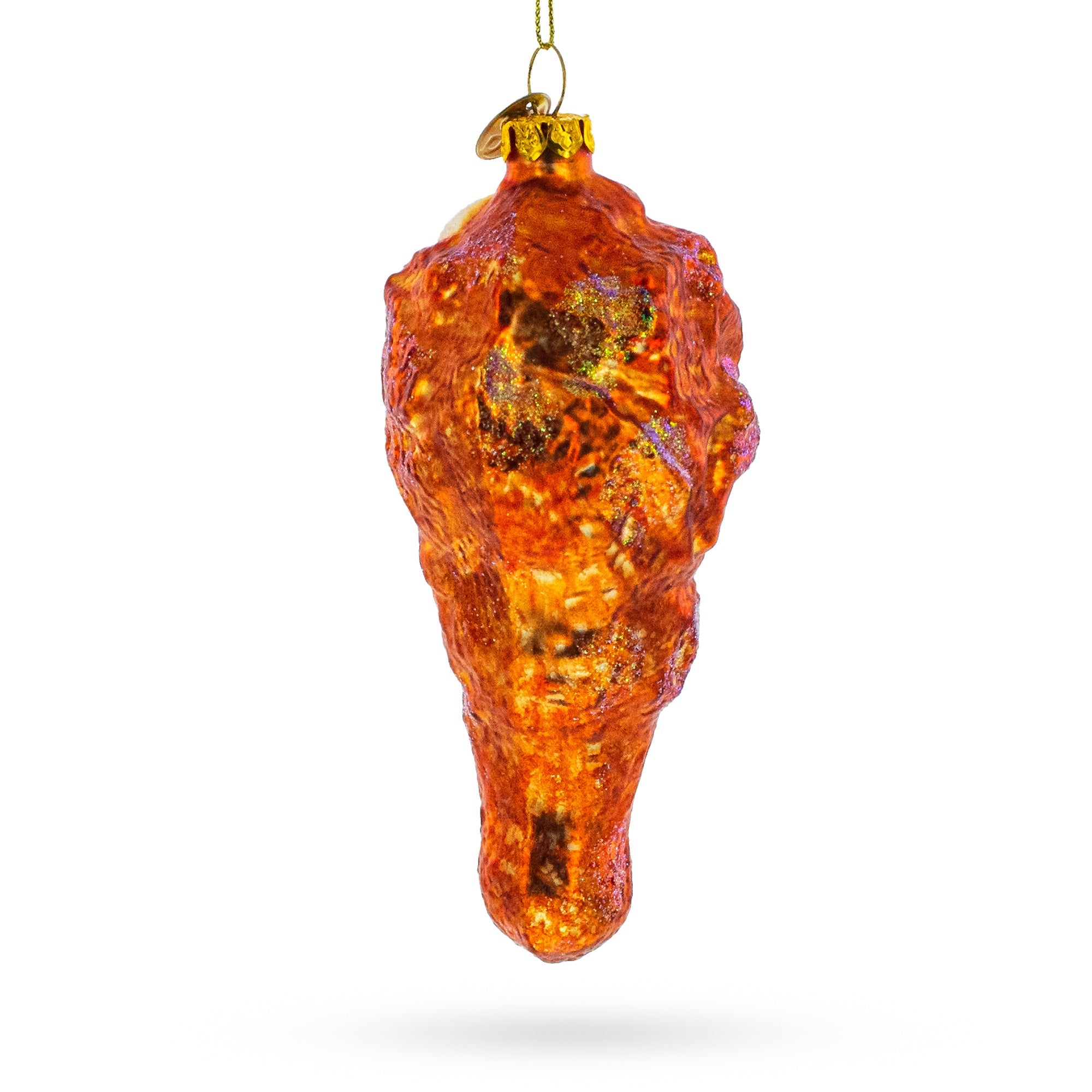 Savory Chicken Drumstick - Blown Glass Christmas Ornament