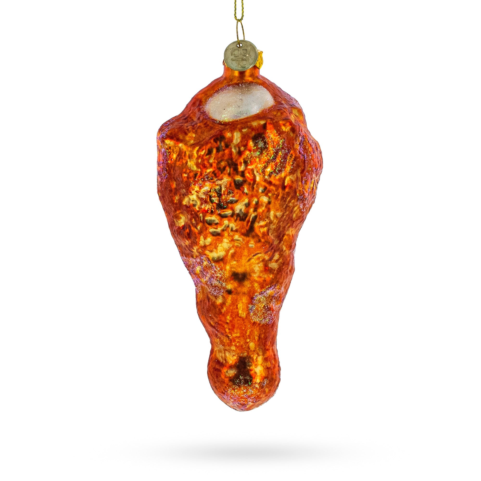 Savory Chicken Drumstick - Blown Glass Christmas Ornament