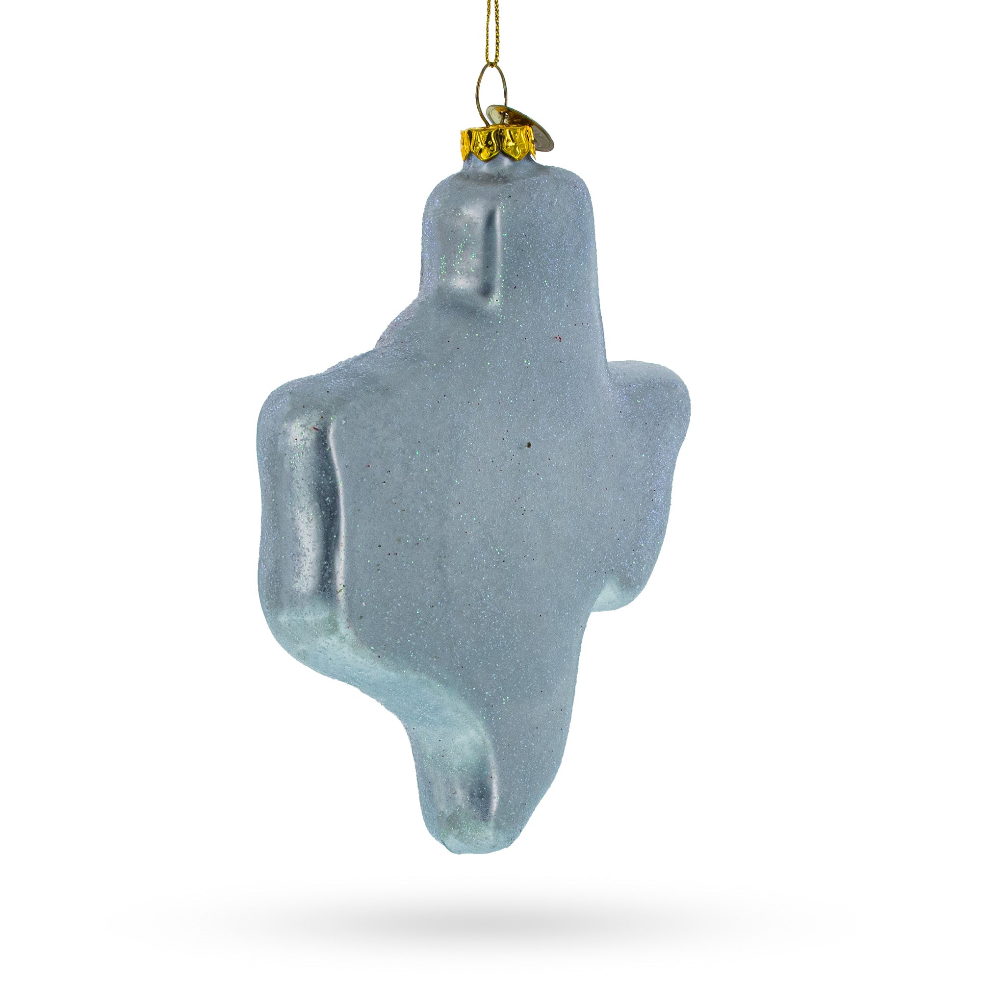 Texan Adventure: Travel To The State Of Texas - Blown Glass Christmas Ornament