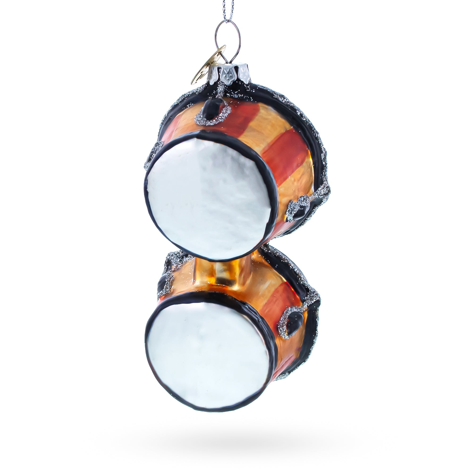 Rhythmic Bongo Drums - Blown Glass Christmas Ornament