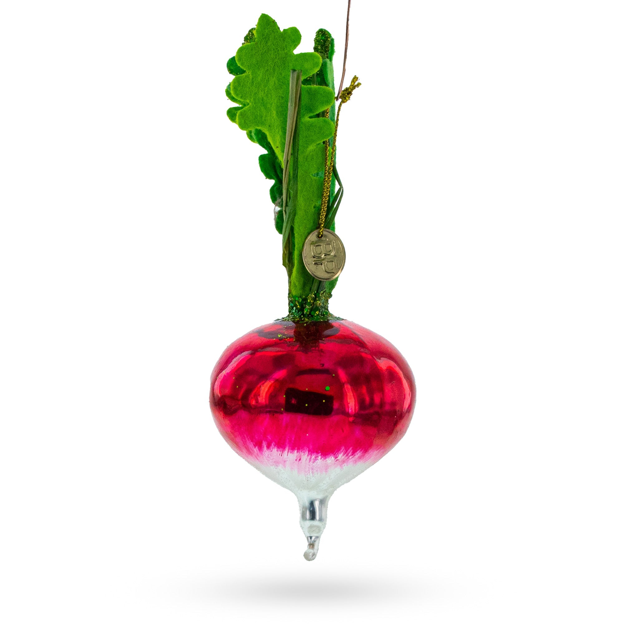 Vibrant Radish - Blown Glass Christmas Ornament