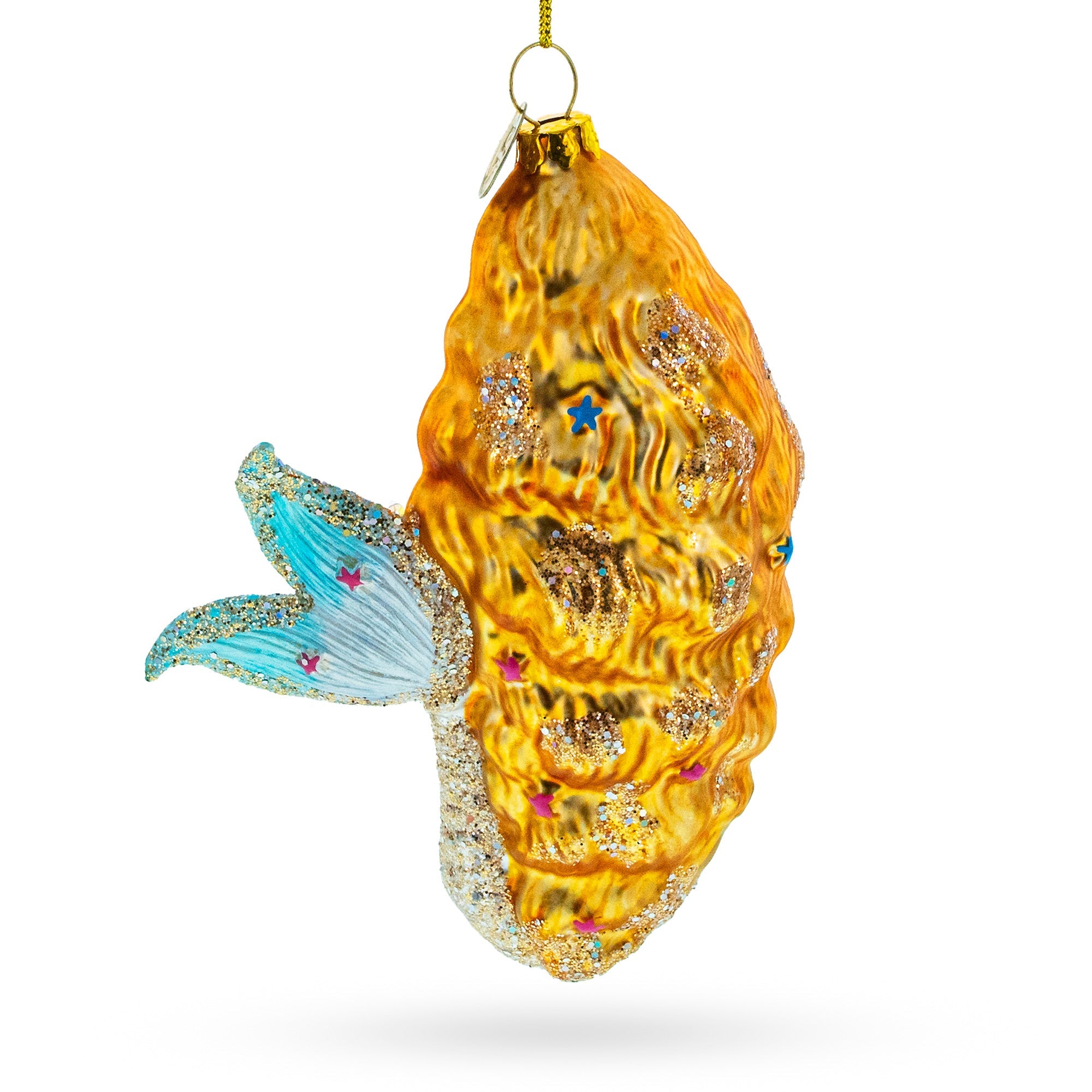 Beaded Mermaid - Blown Glass Christmas Ornament