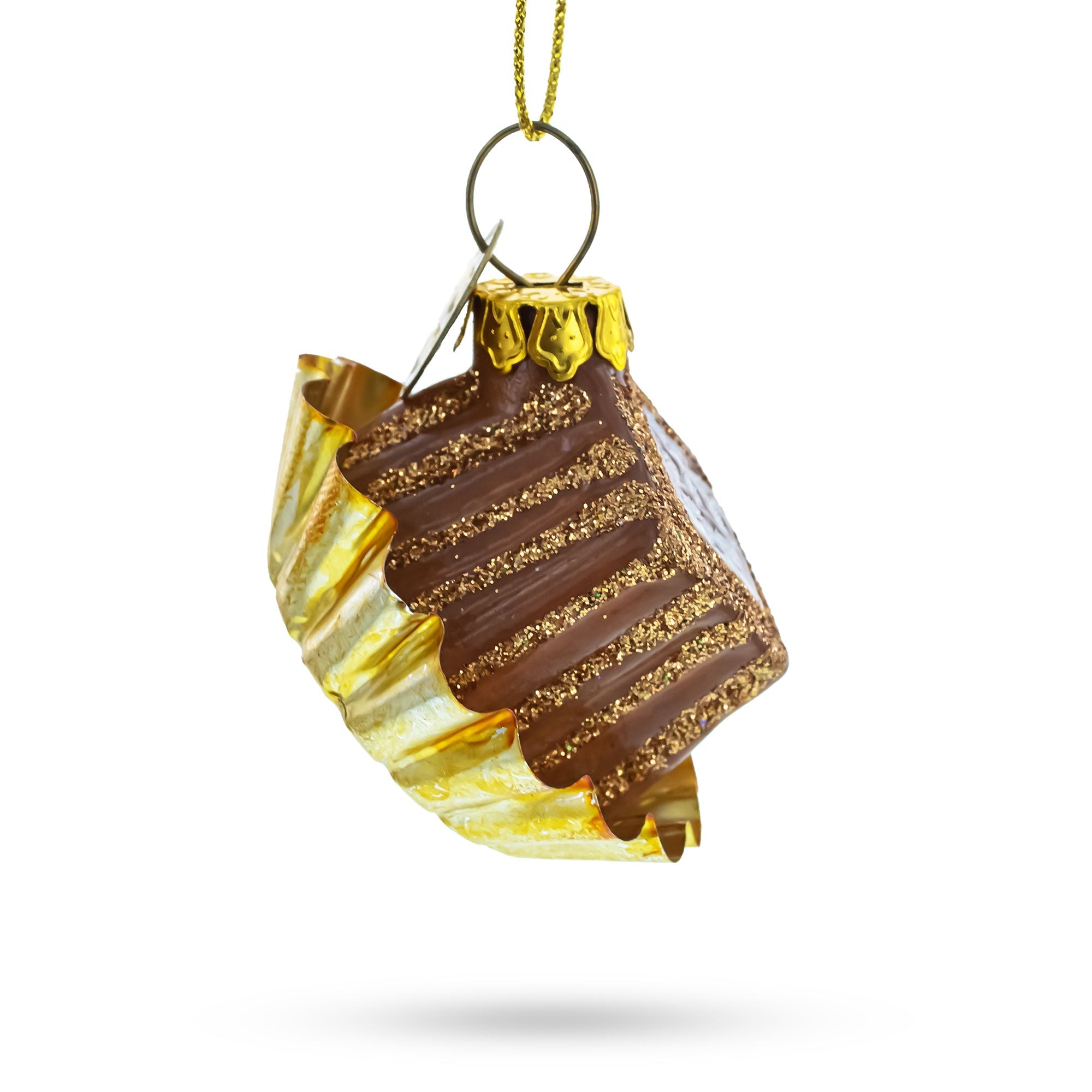 Chocolate Candy - Blown Glass Christmas Ornament