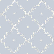 Celestial Trellis In Blue Fabric Swatch
