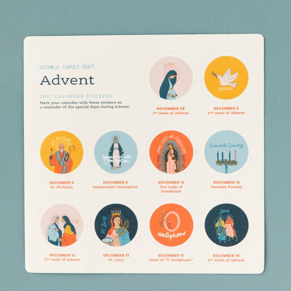 2021 Advent Calendar Stickers