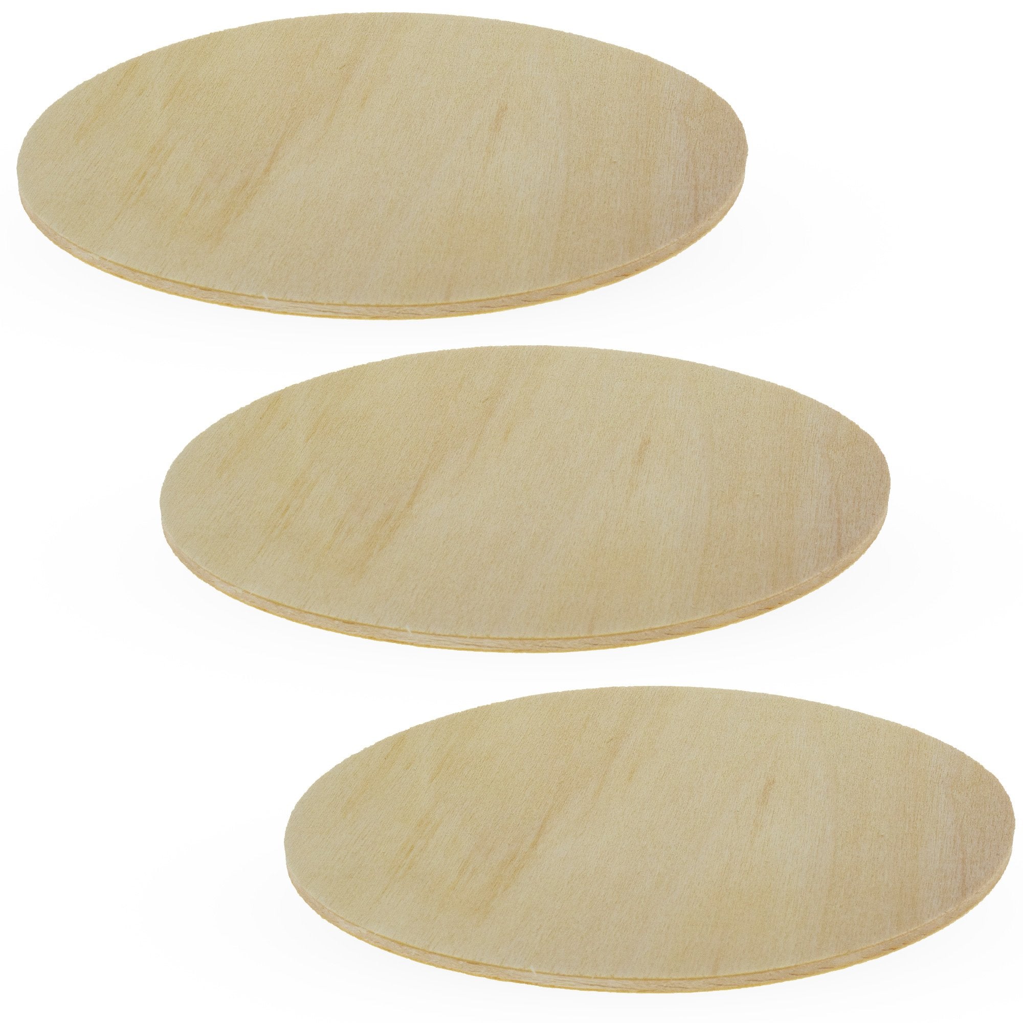 3 Unfinished Wooden Circle Shapes Cutouts Diy Crafts 4 Inches