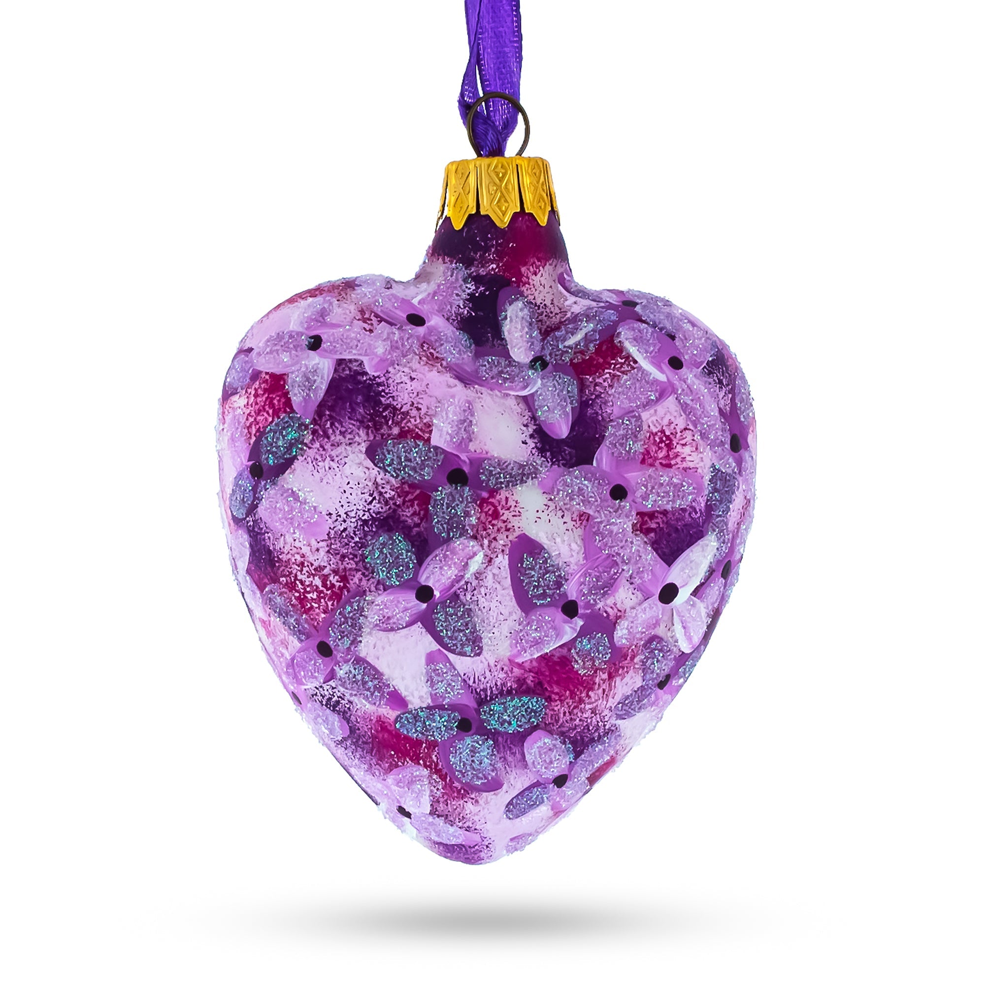 Our First Christmas Heart Glass Christmas Ornament