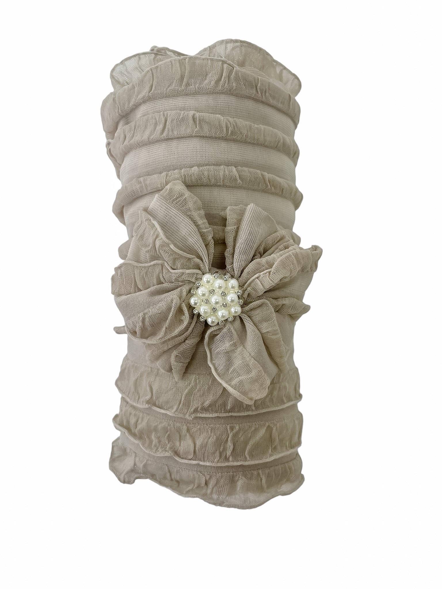 Swaddle Wrap And Skinny Mini Pearl Headband Set