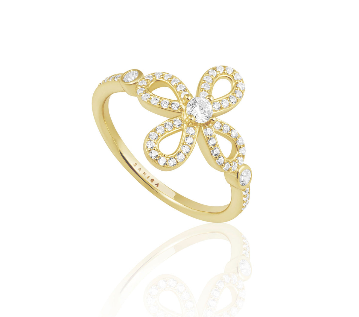 Chantel Cz Flower Ring