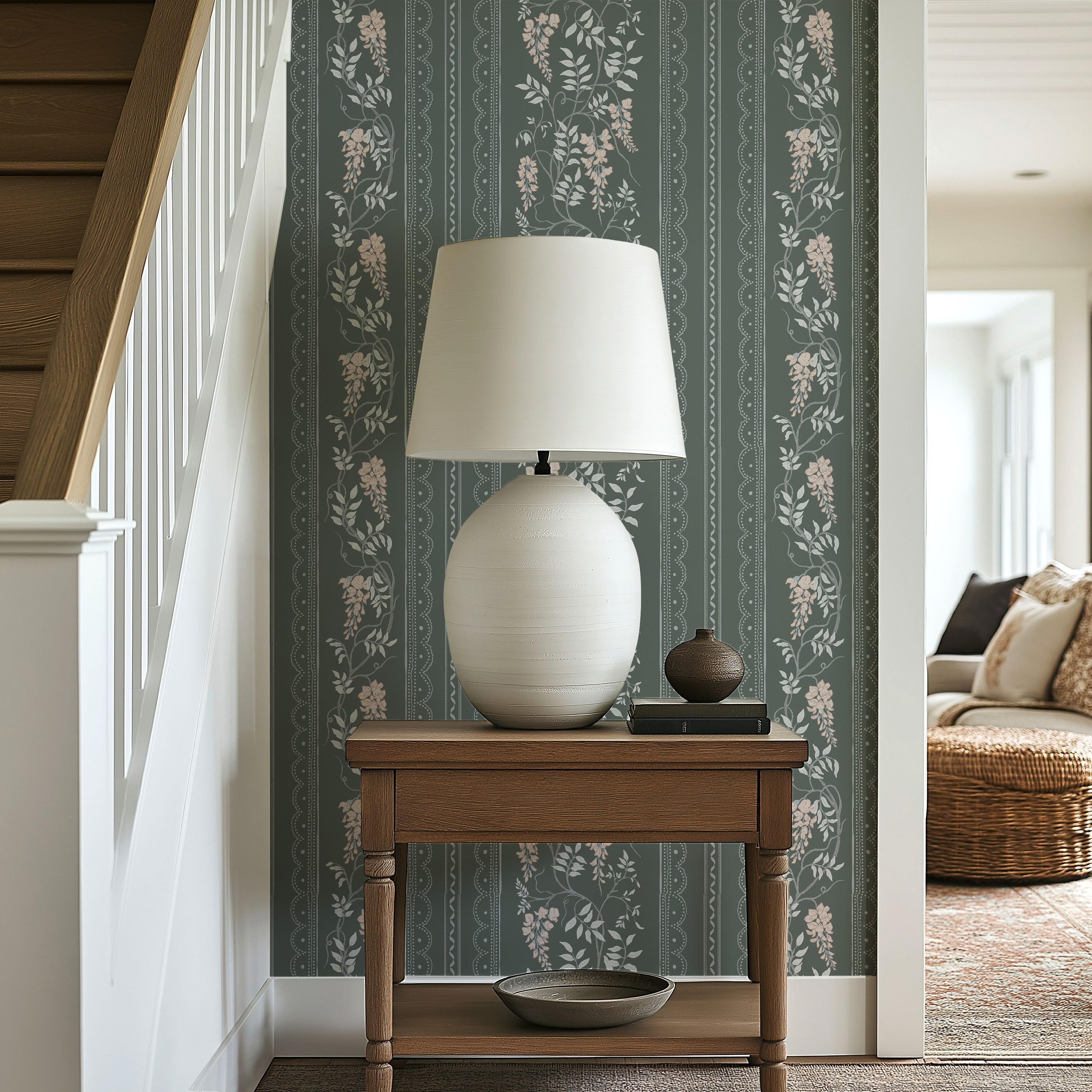Loretta Wallpaper By The Bright Leaf Design