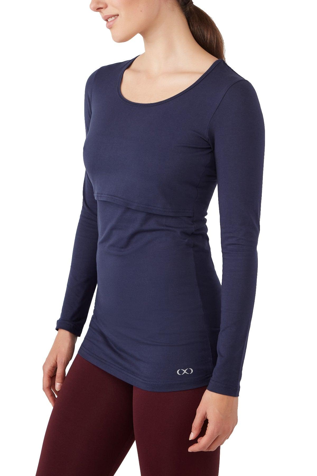 Charlotte Long Sleeves Round Neck Nursing Top