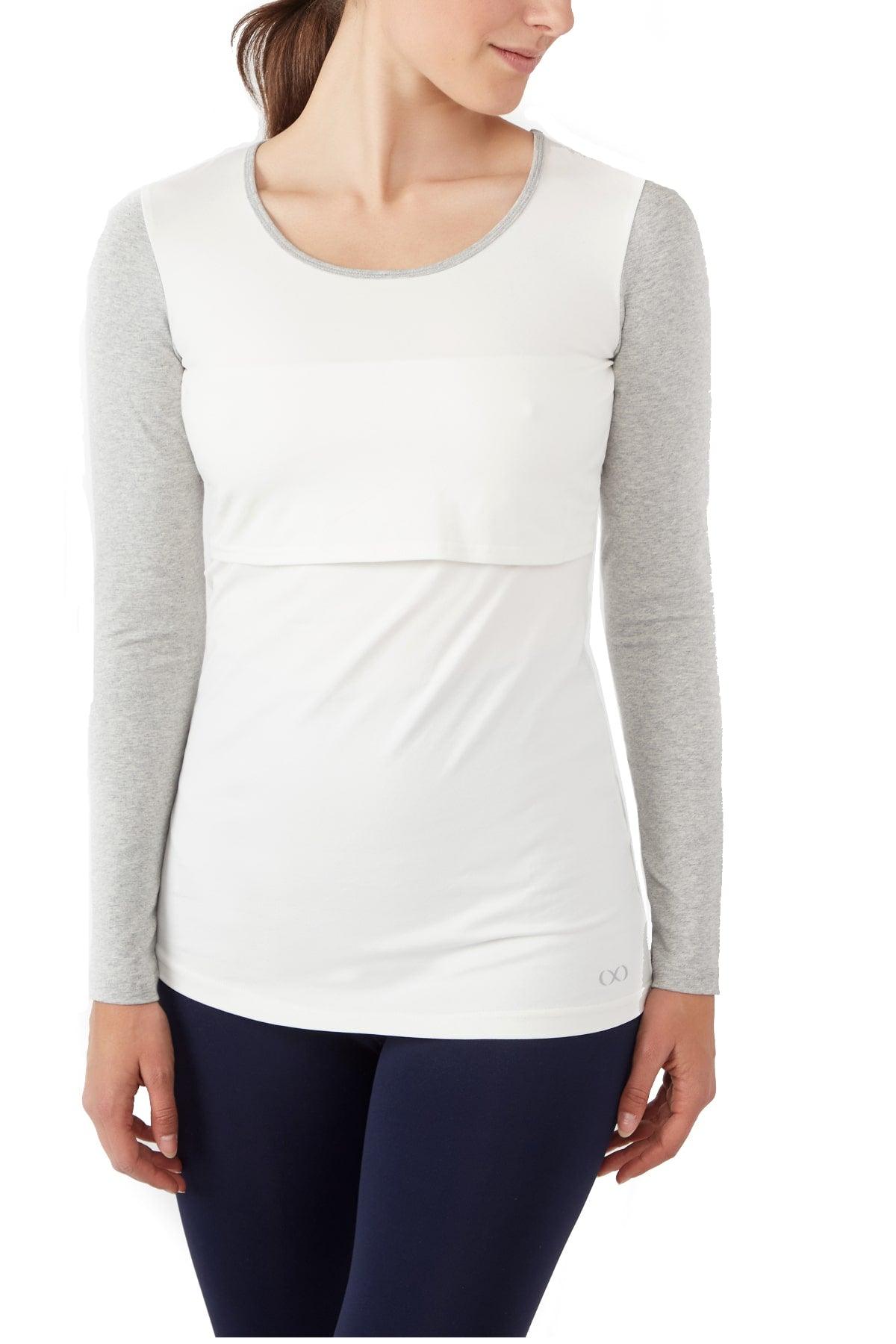 Charlotte Long Sleeves Round Neck Nursing Top