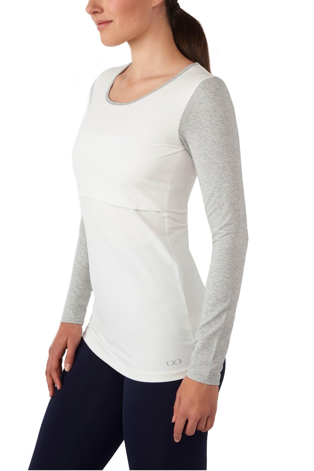 Charlotte Long Sleeves Round Neck Nursing Top
