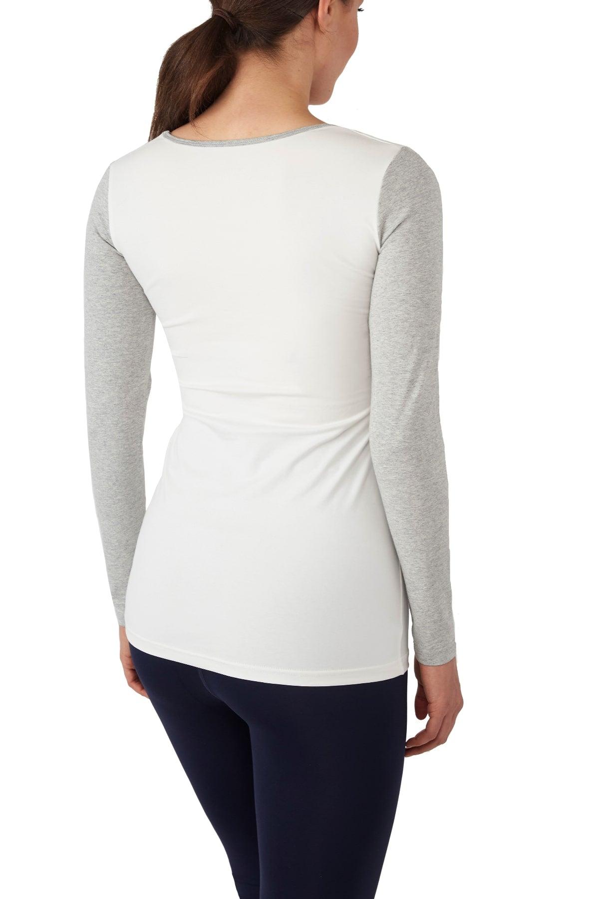 Charlotte Long Sleeves Round Neck Nursing Top