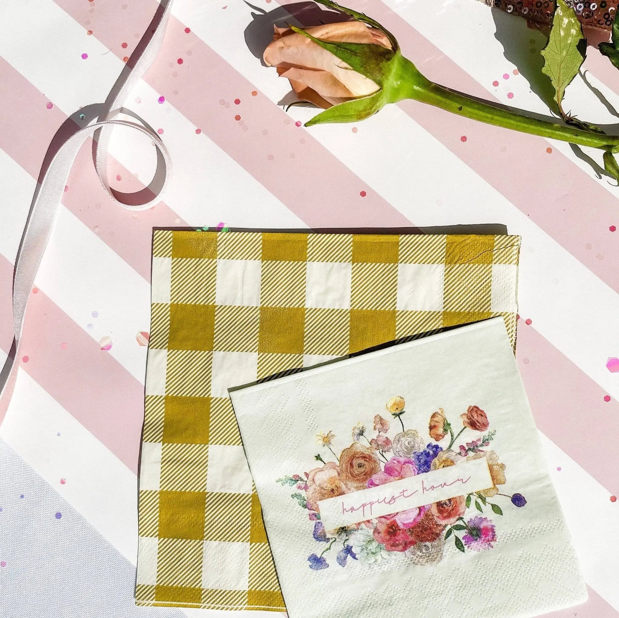 Gold Matte Napkin, Large