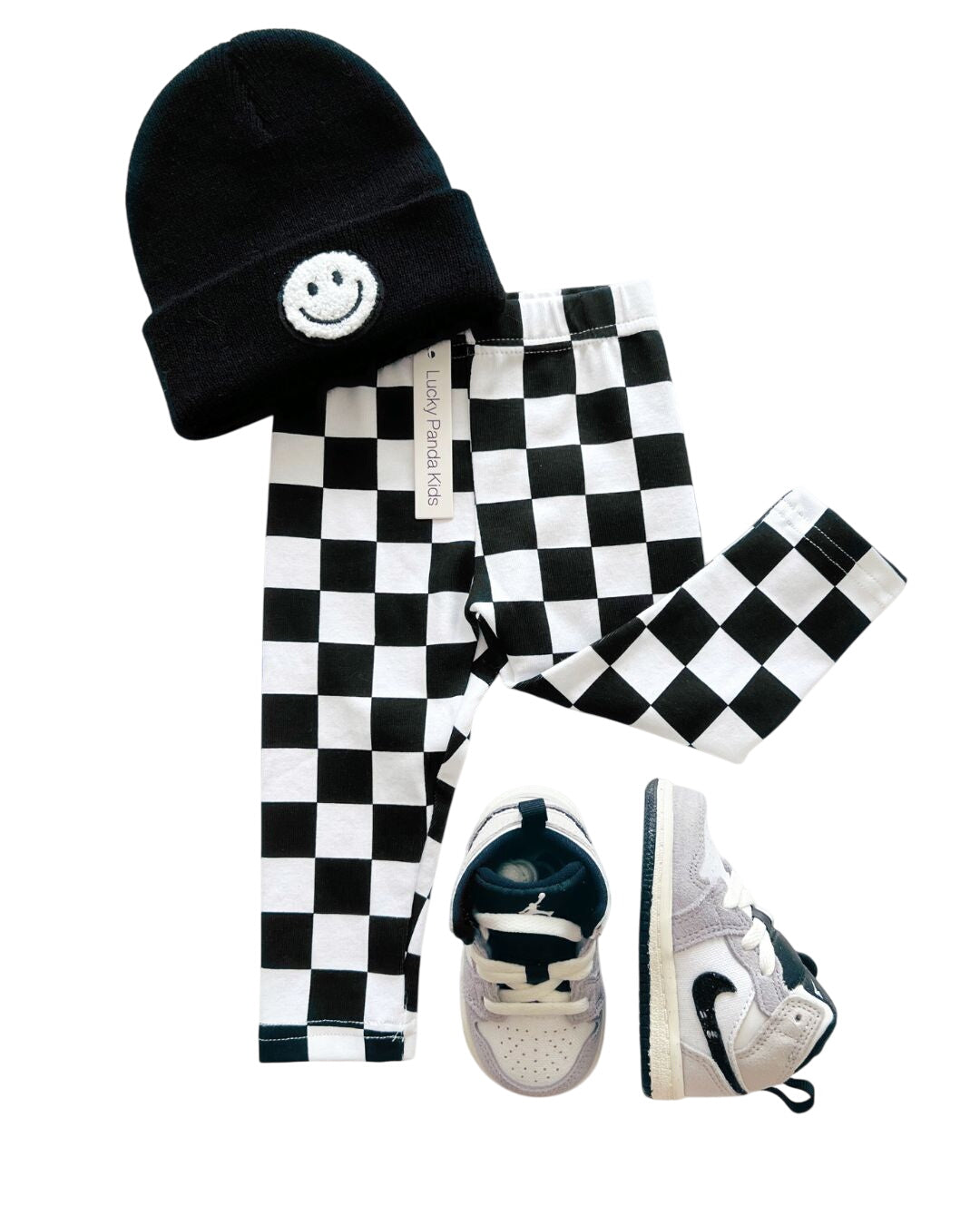 Checkered Leggings | Black