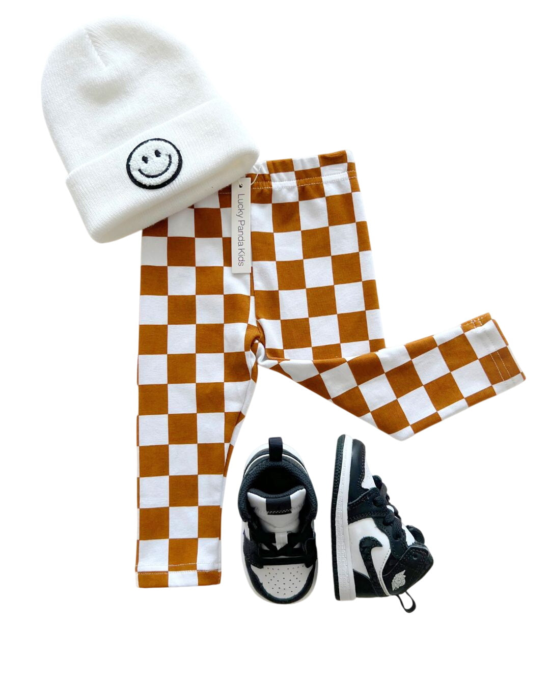 Checkered Leggings | Copper