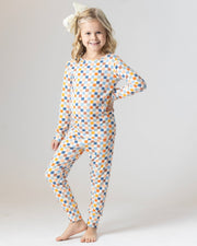 Checkered Bamboo Kids Pajamas